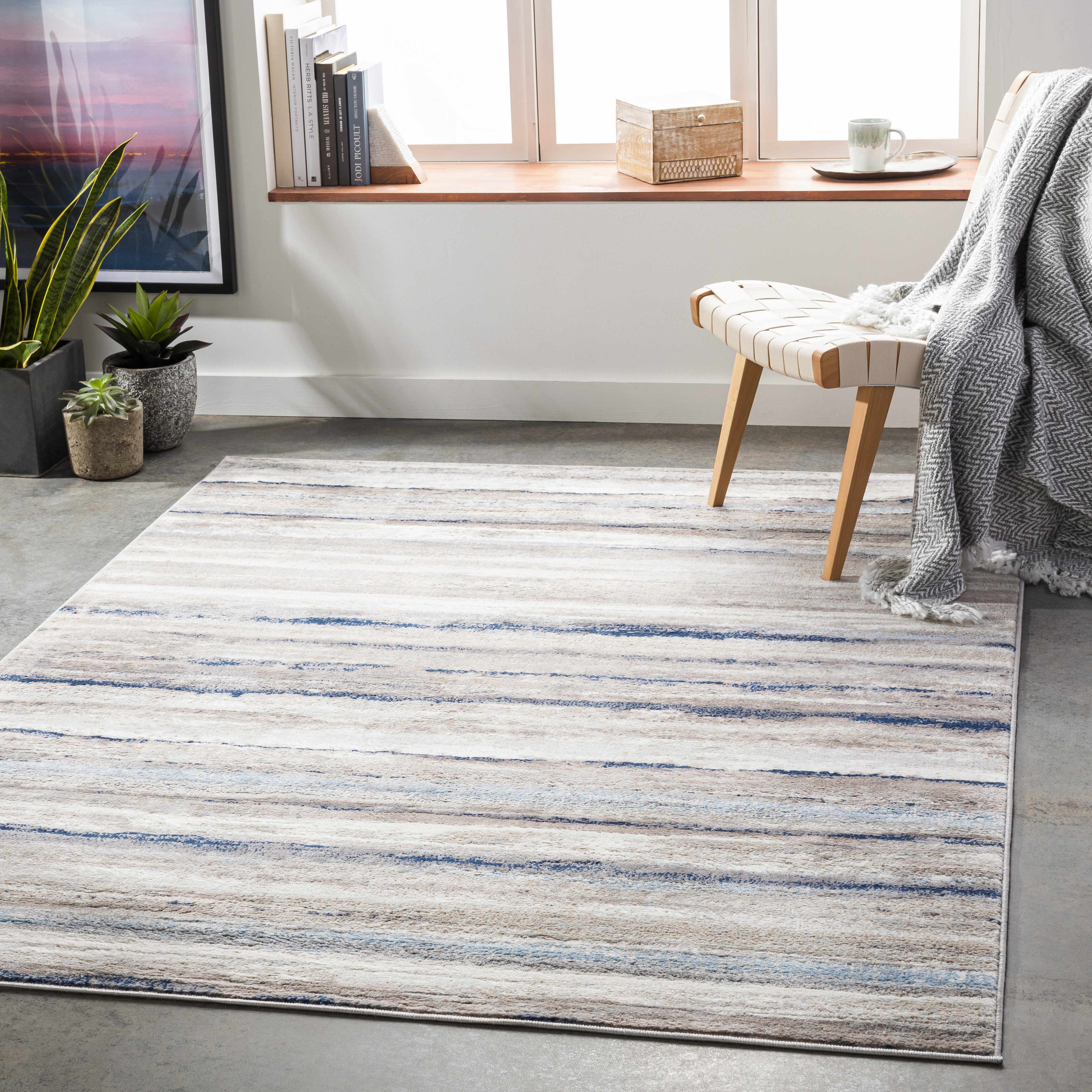 Aldavilla Abstract Striped Area Rug - Image 2