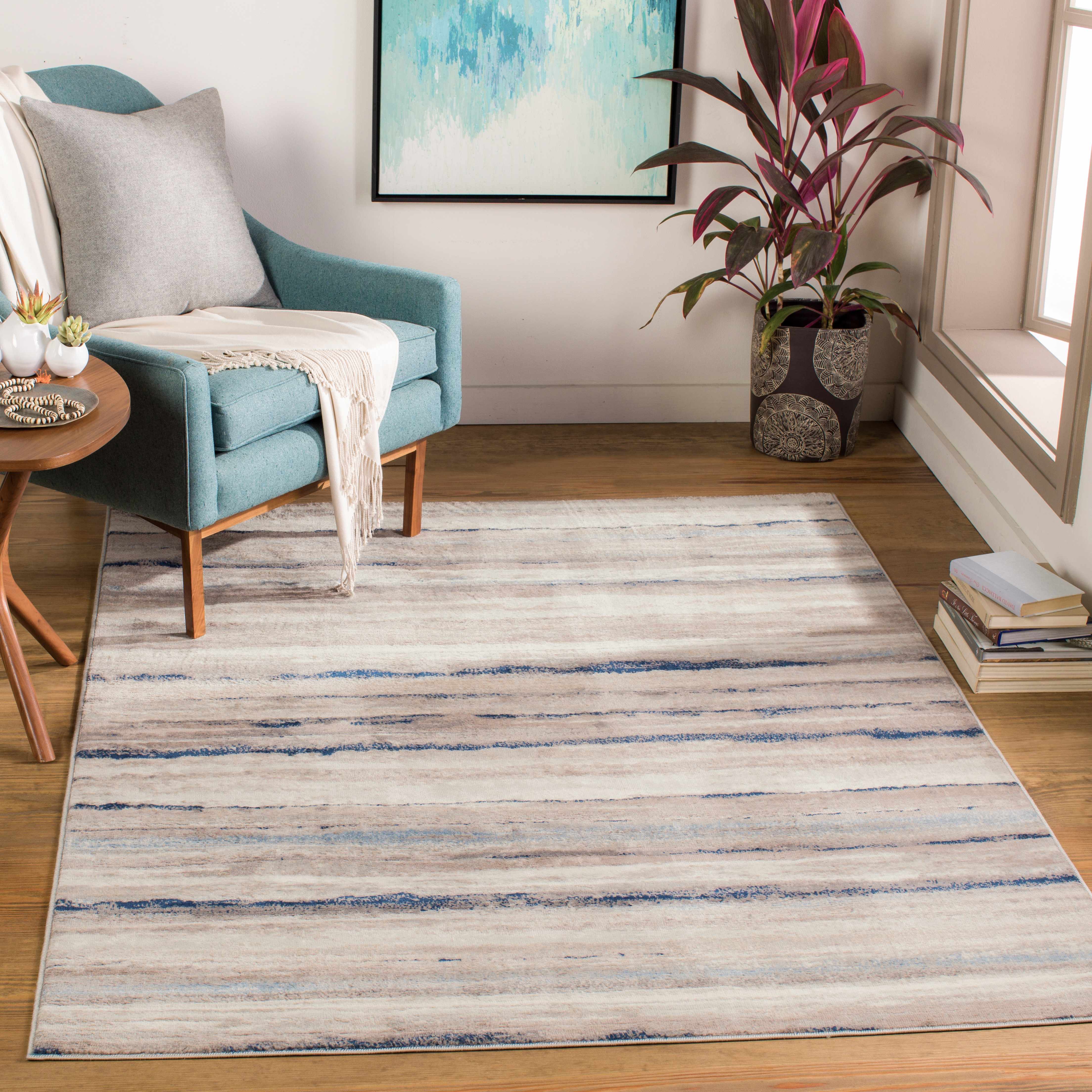 Aldavilla Abstract Striped Area Rug - Image 3