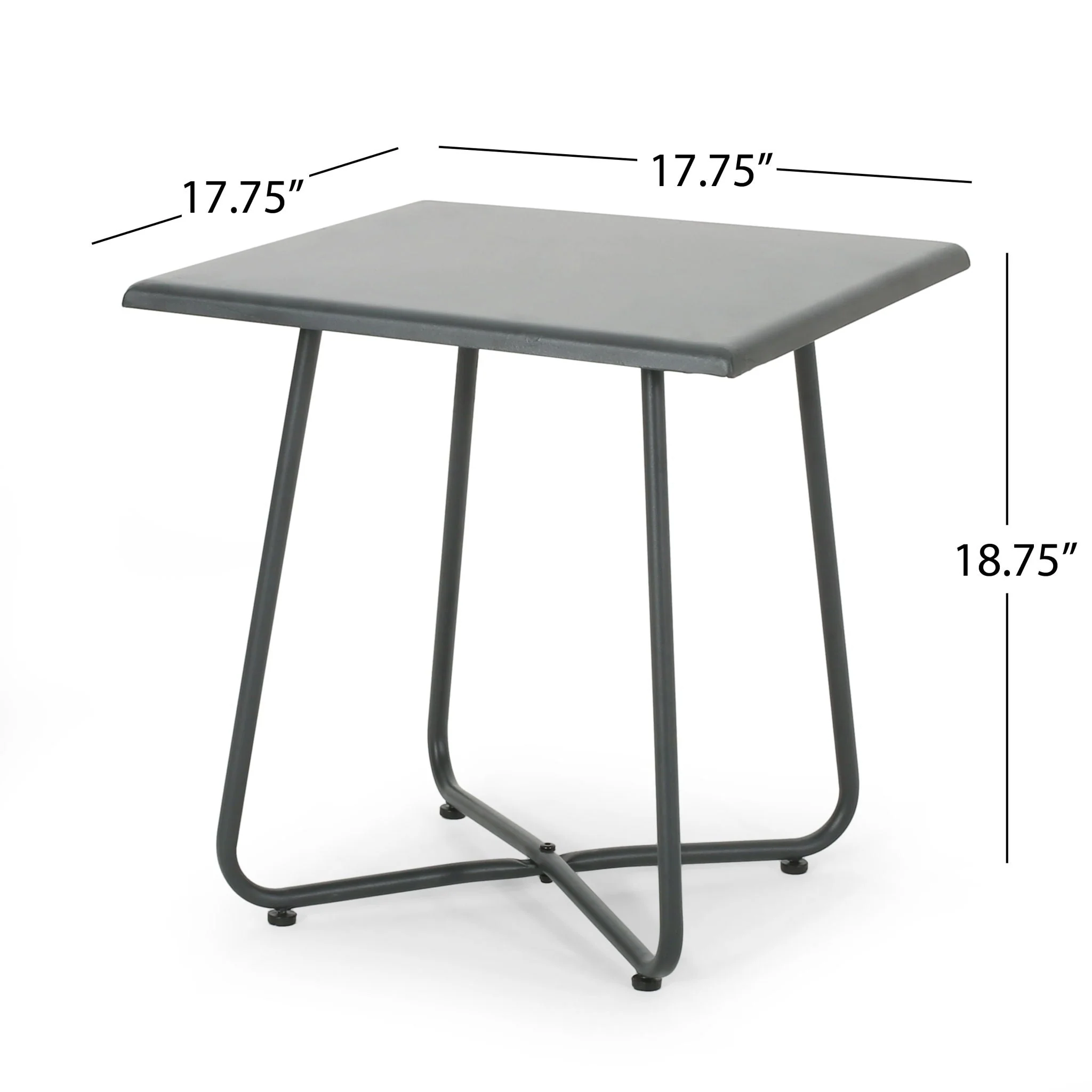 Alder Side Table in Gray - Image 3