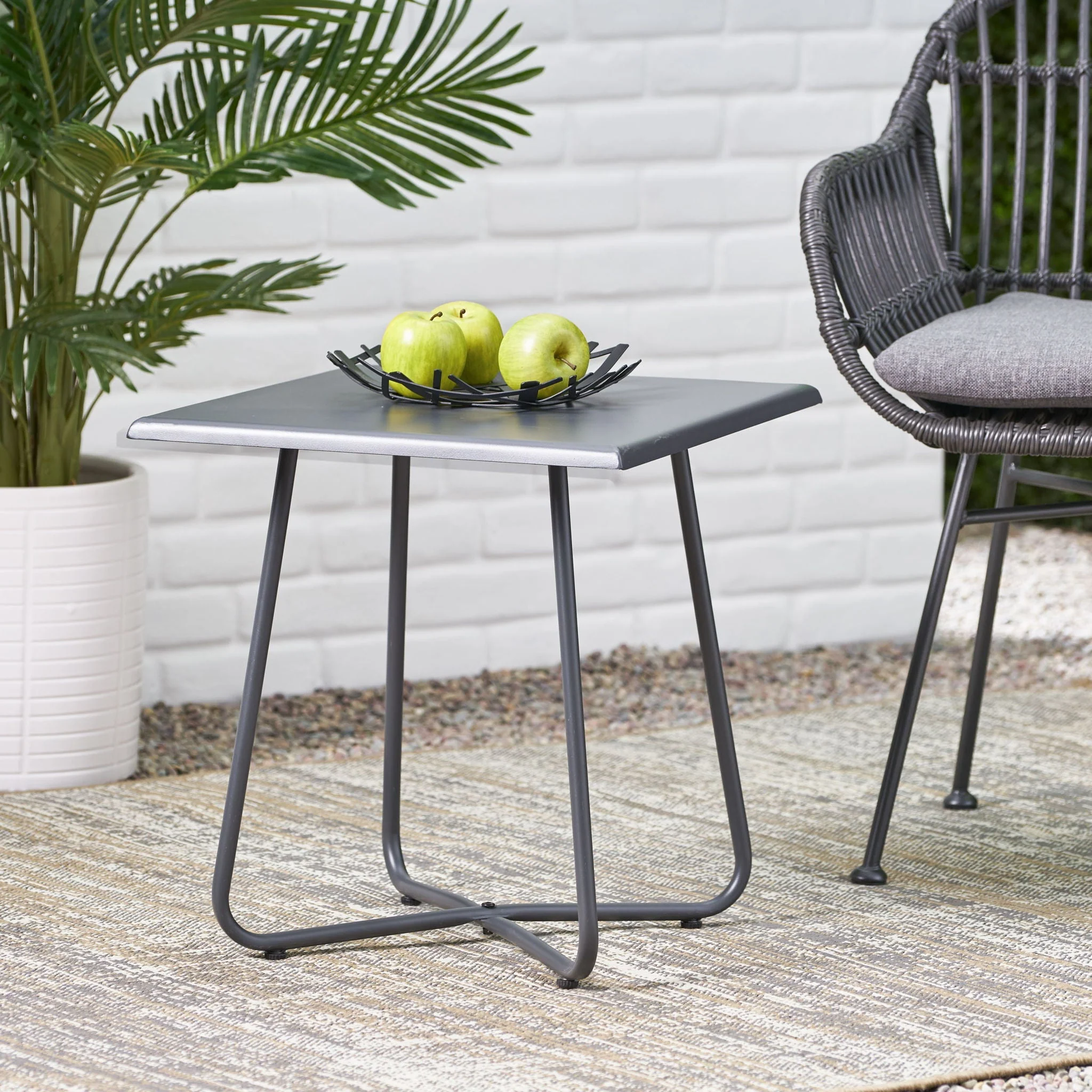 Alder Side Table in Gray - Image 4