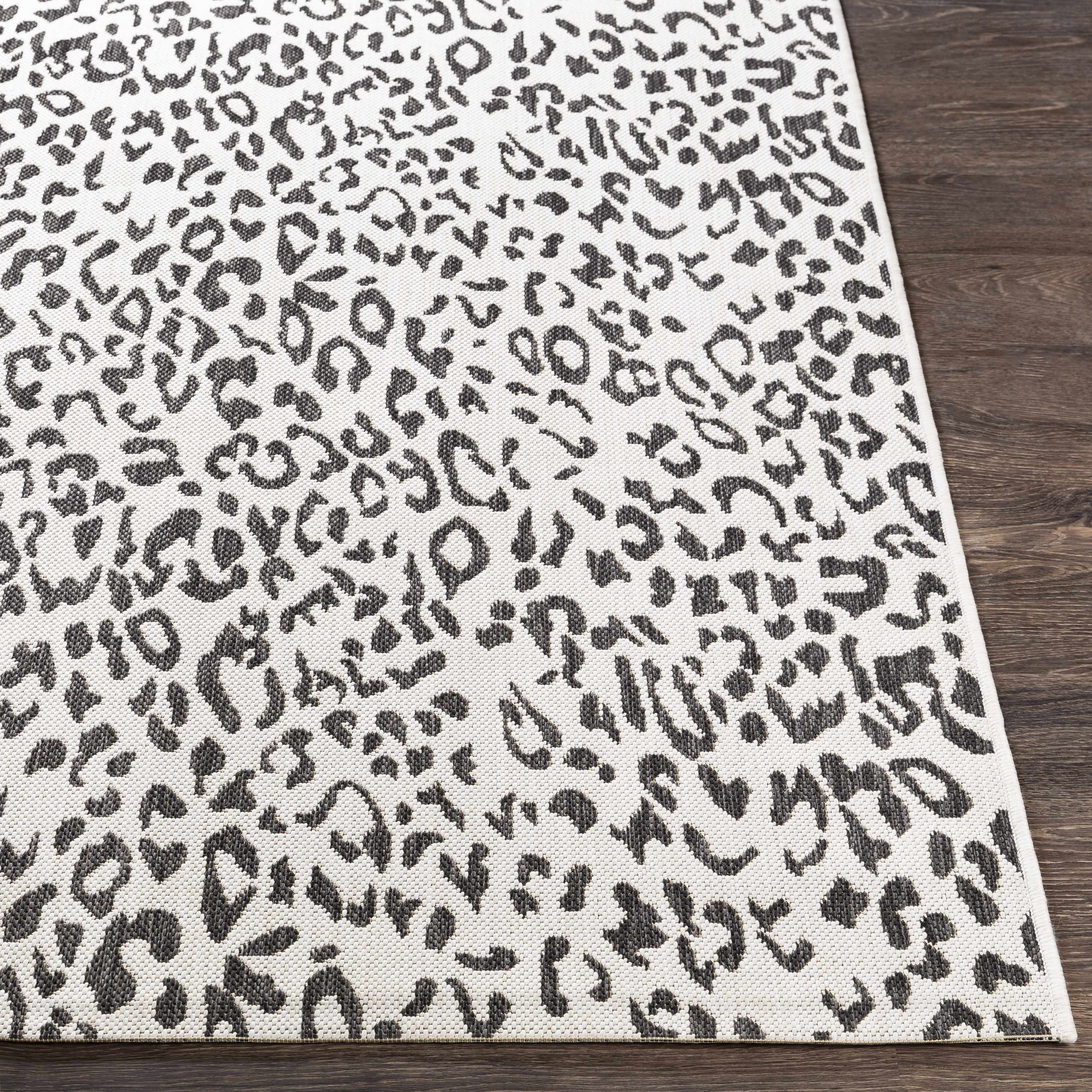Alderbury White Leopard Print Rug - Image 7