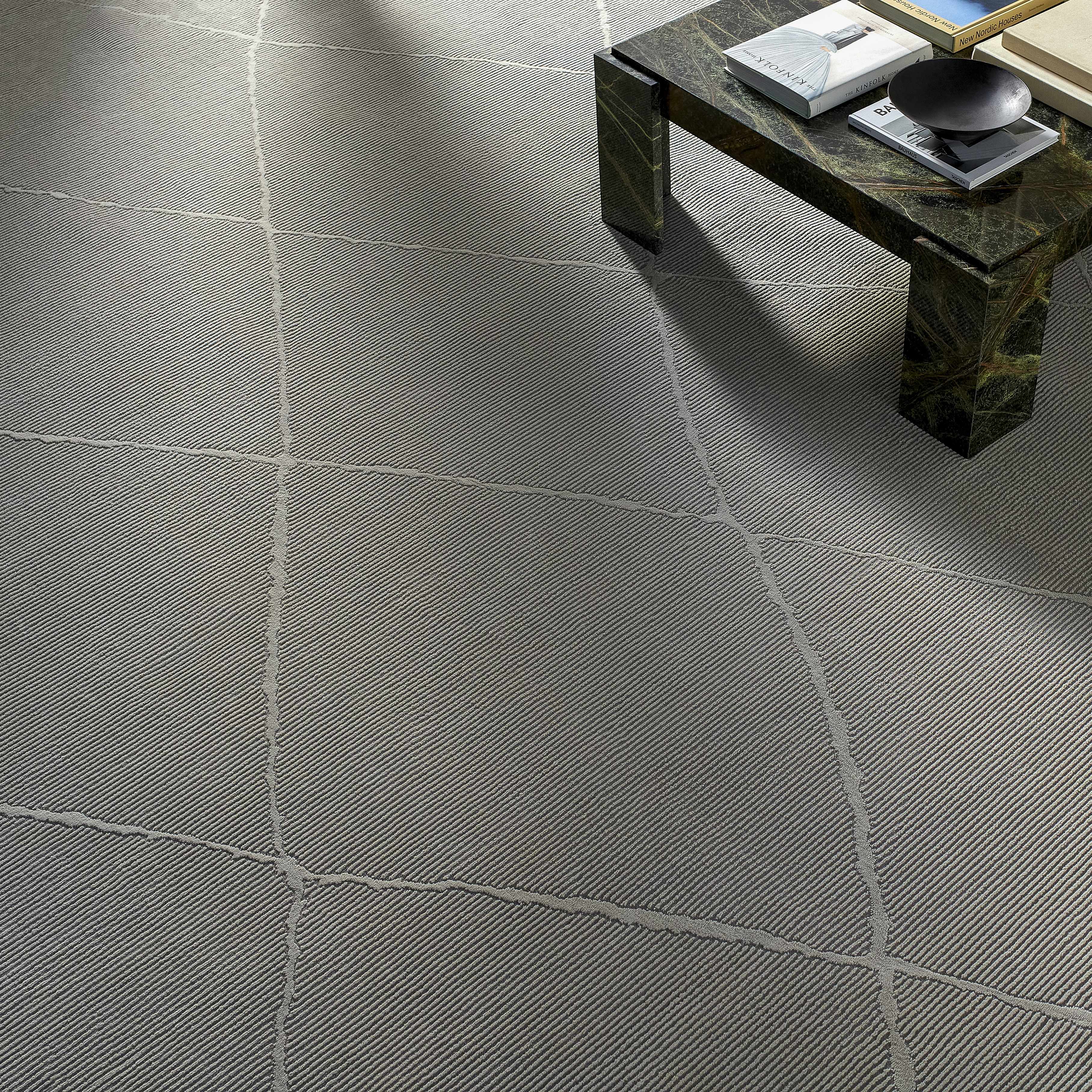 Aldis Grey Plush Textured Washable Rug  - Clearance - Image 11