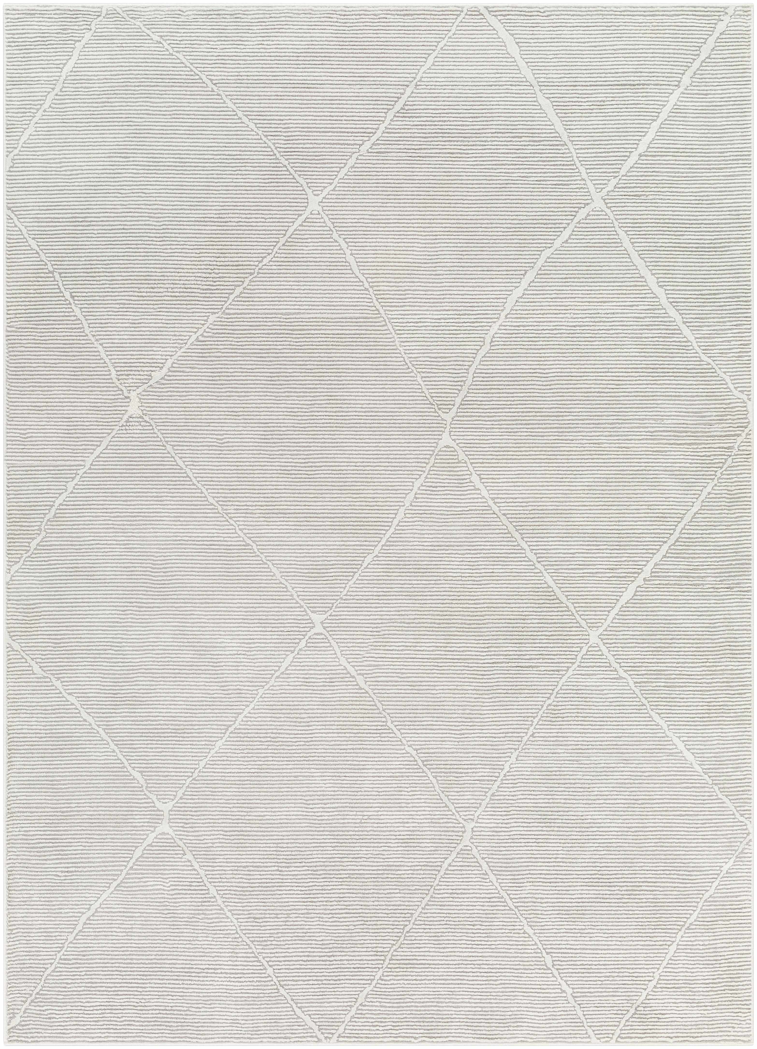 Aldis Grey Plush Textured Washable Rug  - Clearance - Image 5