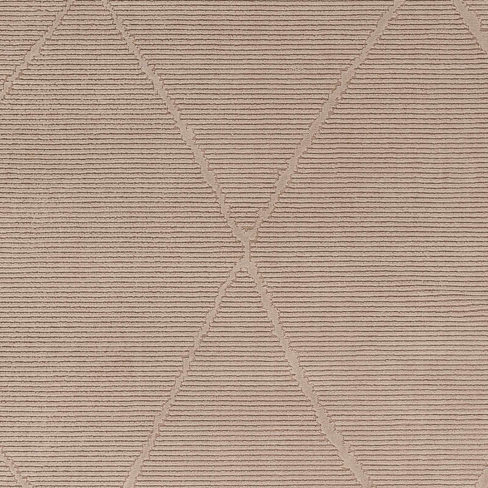 Aldis Tan Plush Textured Washable Rug  - Clearance - Image 4
