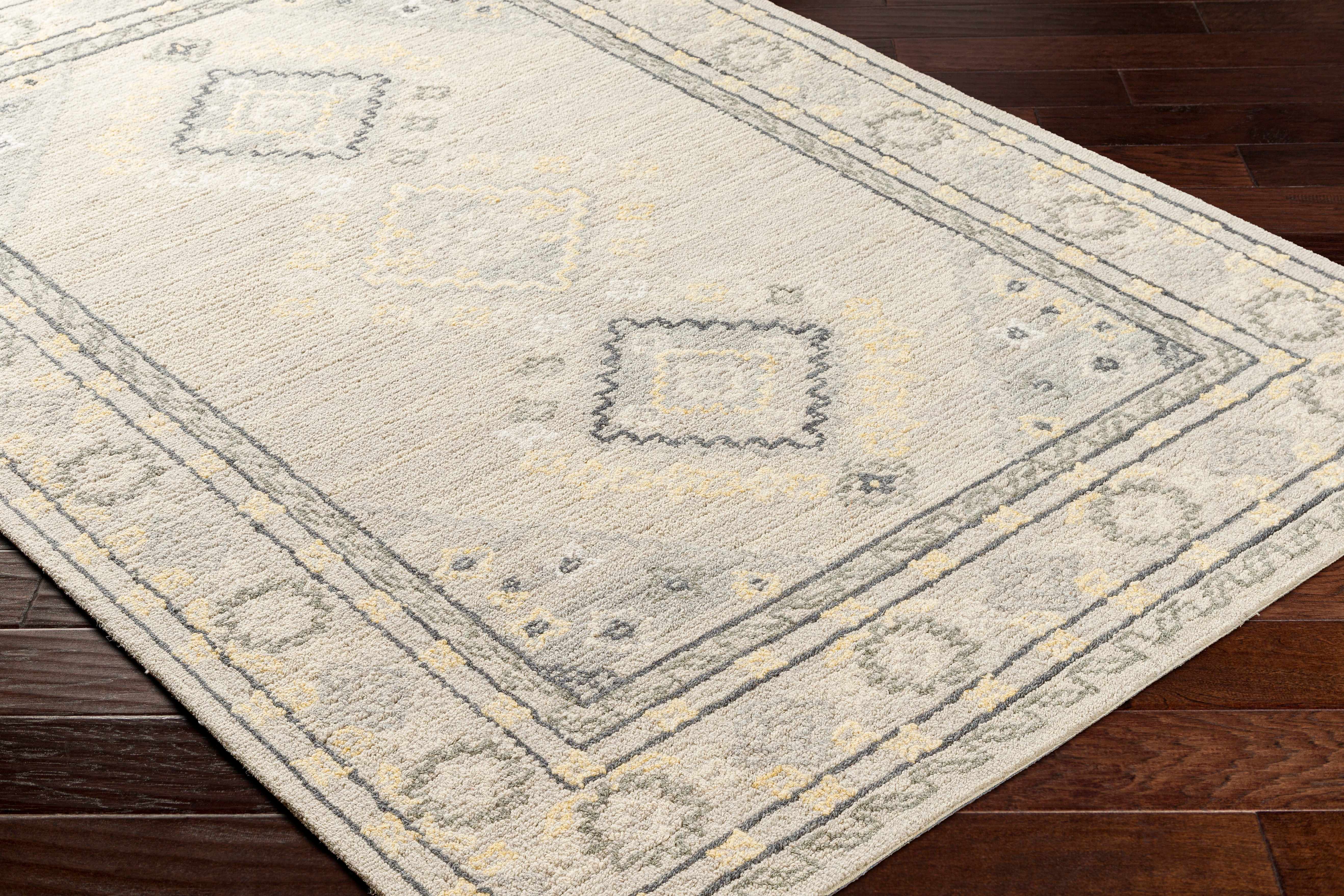 Alena Gray Wool Blend Area Rug - Clearance - Image 4