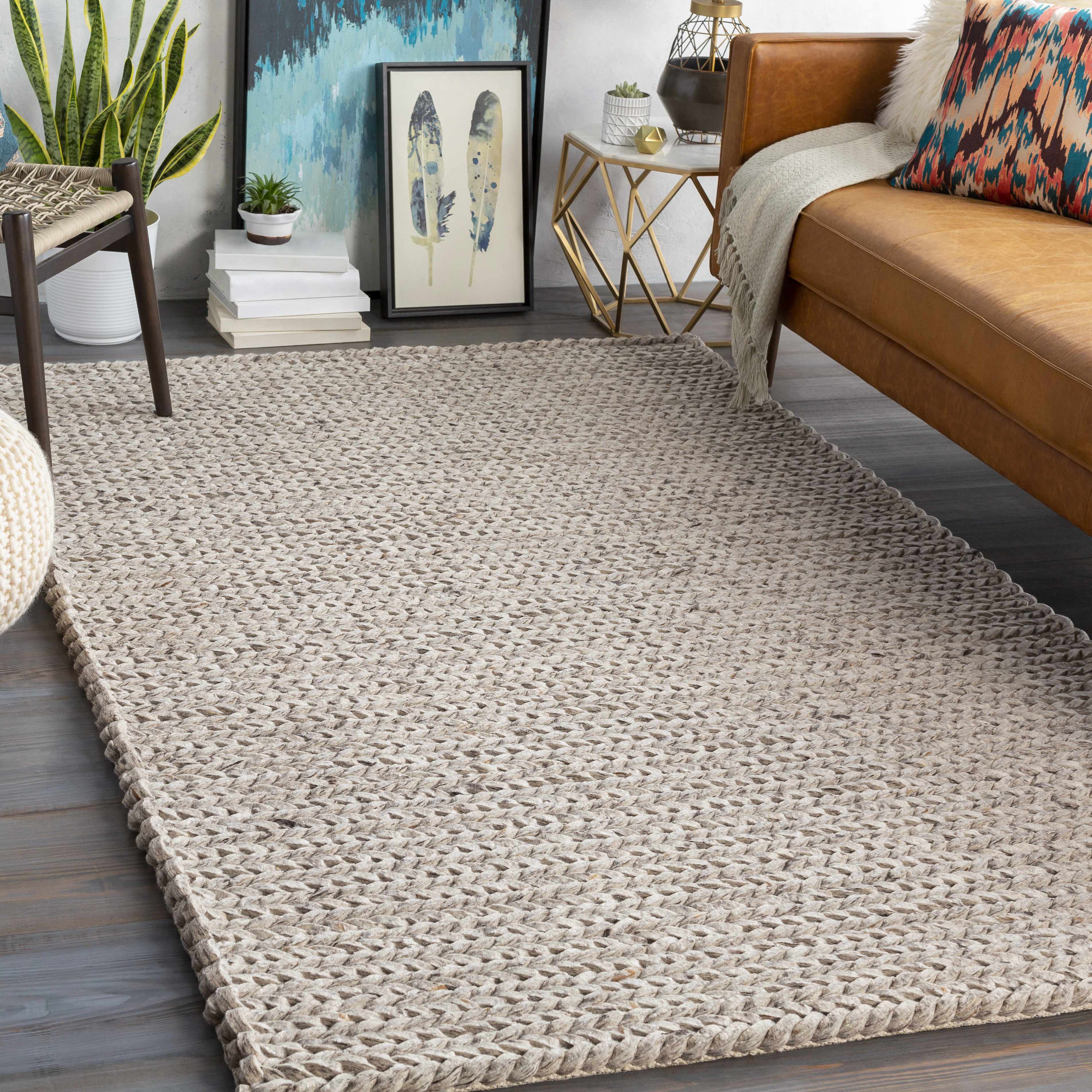 Alessandra Thick Woven Wool Rug - Clearance - Image 2