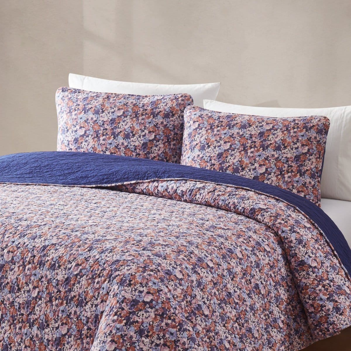 Alicia Camo Floral Cotton Quilt Set - Image 18