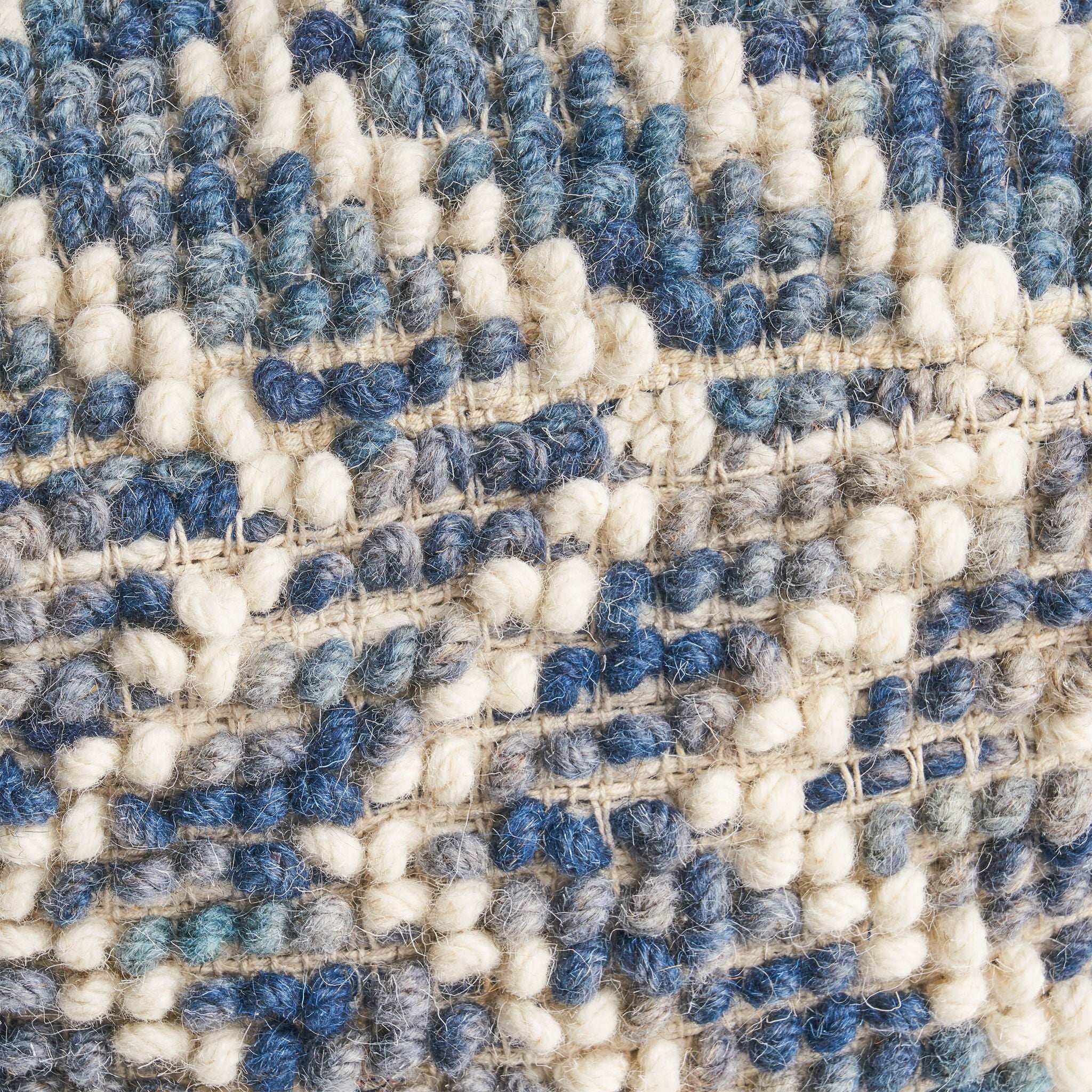 Alina Wool and Cotton Pouf - Natural - Image 2