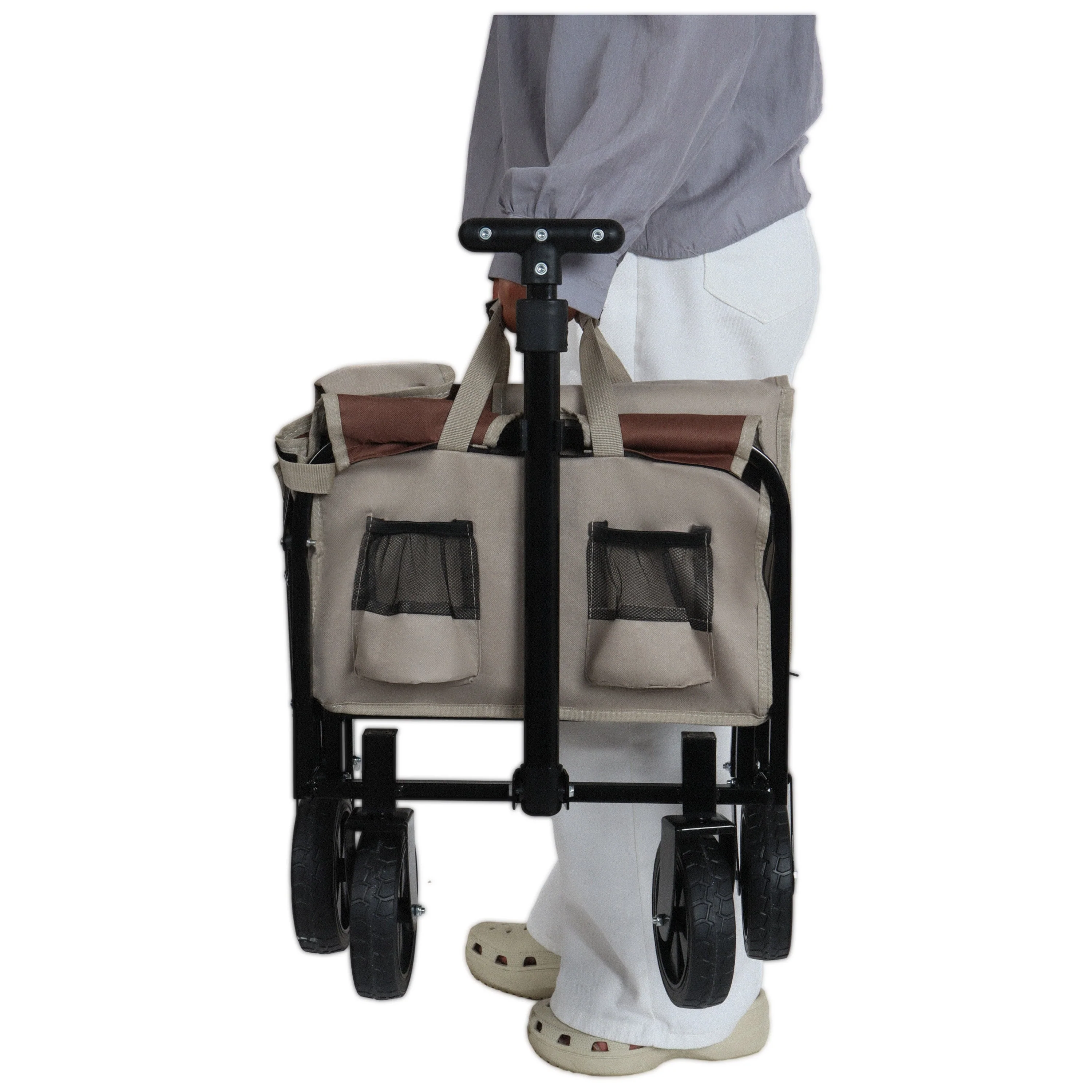 All-in-One Convertible Folding Camping Wagon Cart - Image 20