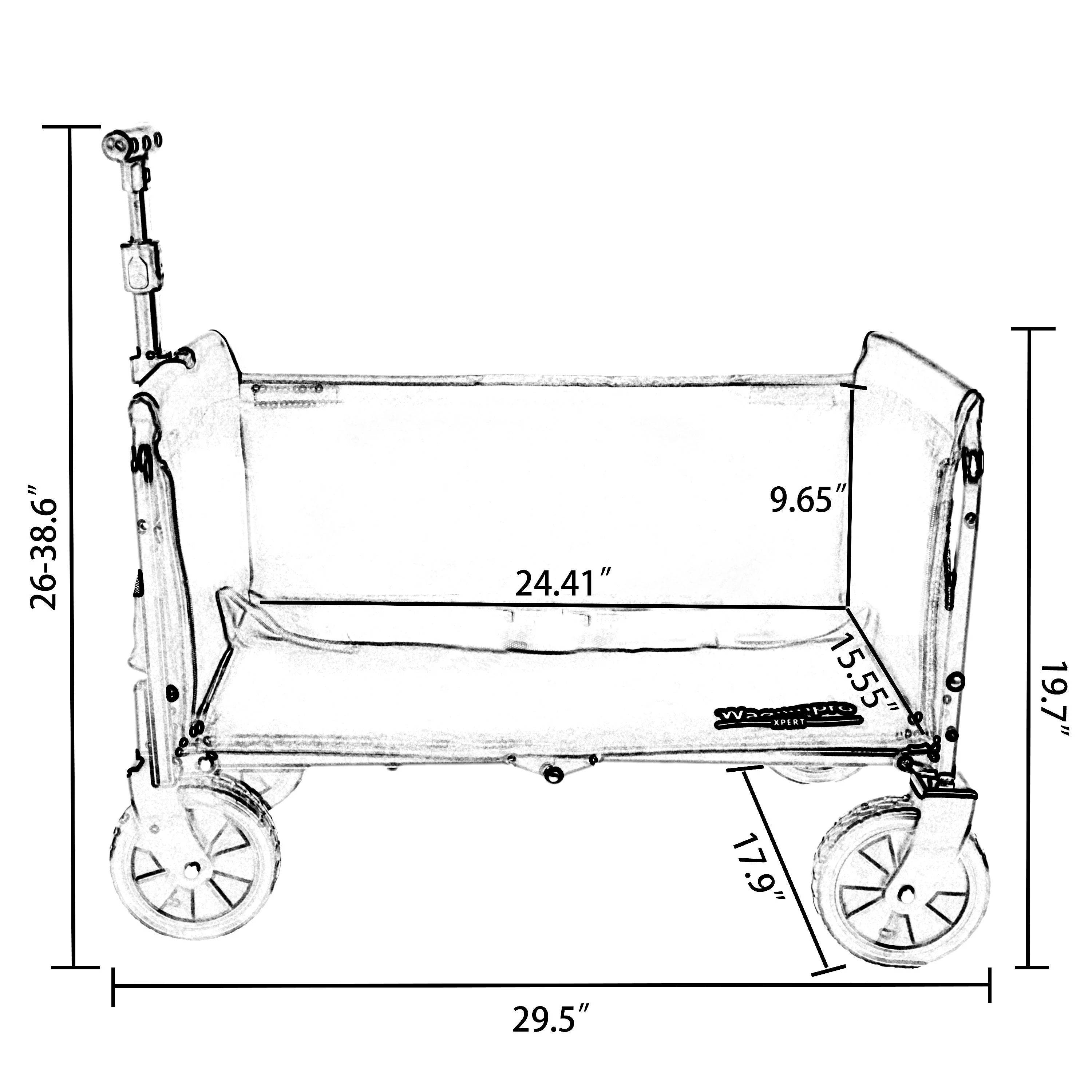 All-in-One Convertible Folding Camping Wagon Cart - Image 27