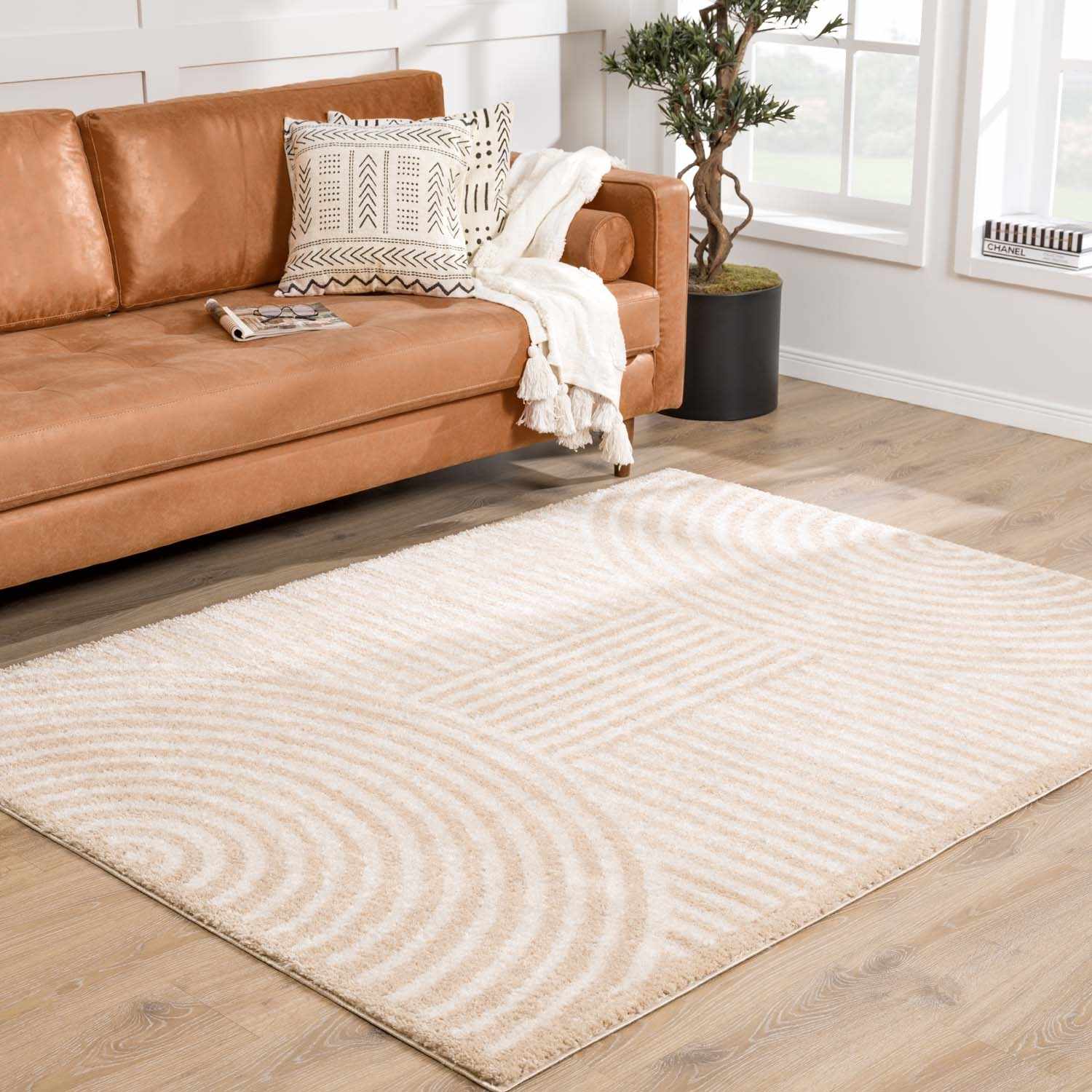 Allard Beige Washable Area Rug - Image 2