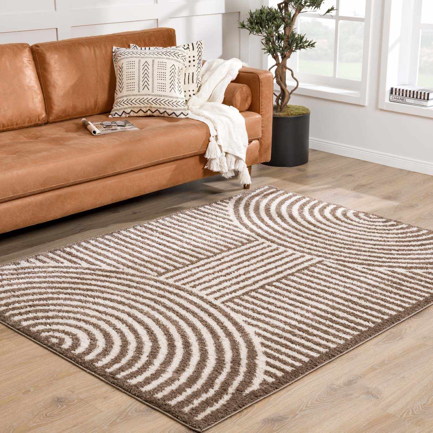 Allard Brown Washable Area Rug - Image 2