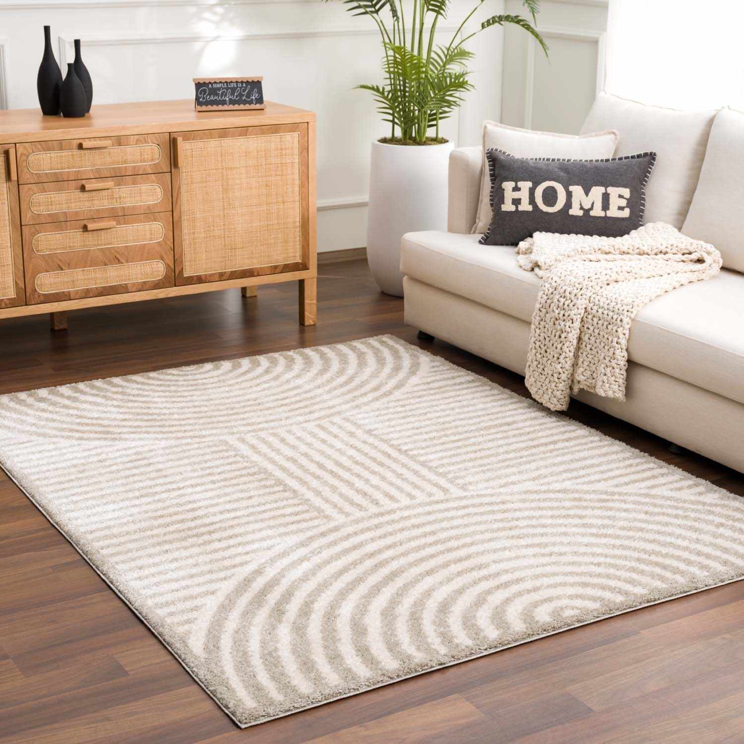 Allard Gray Washable Area Rug - Image 2
