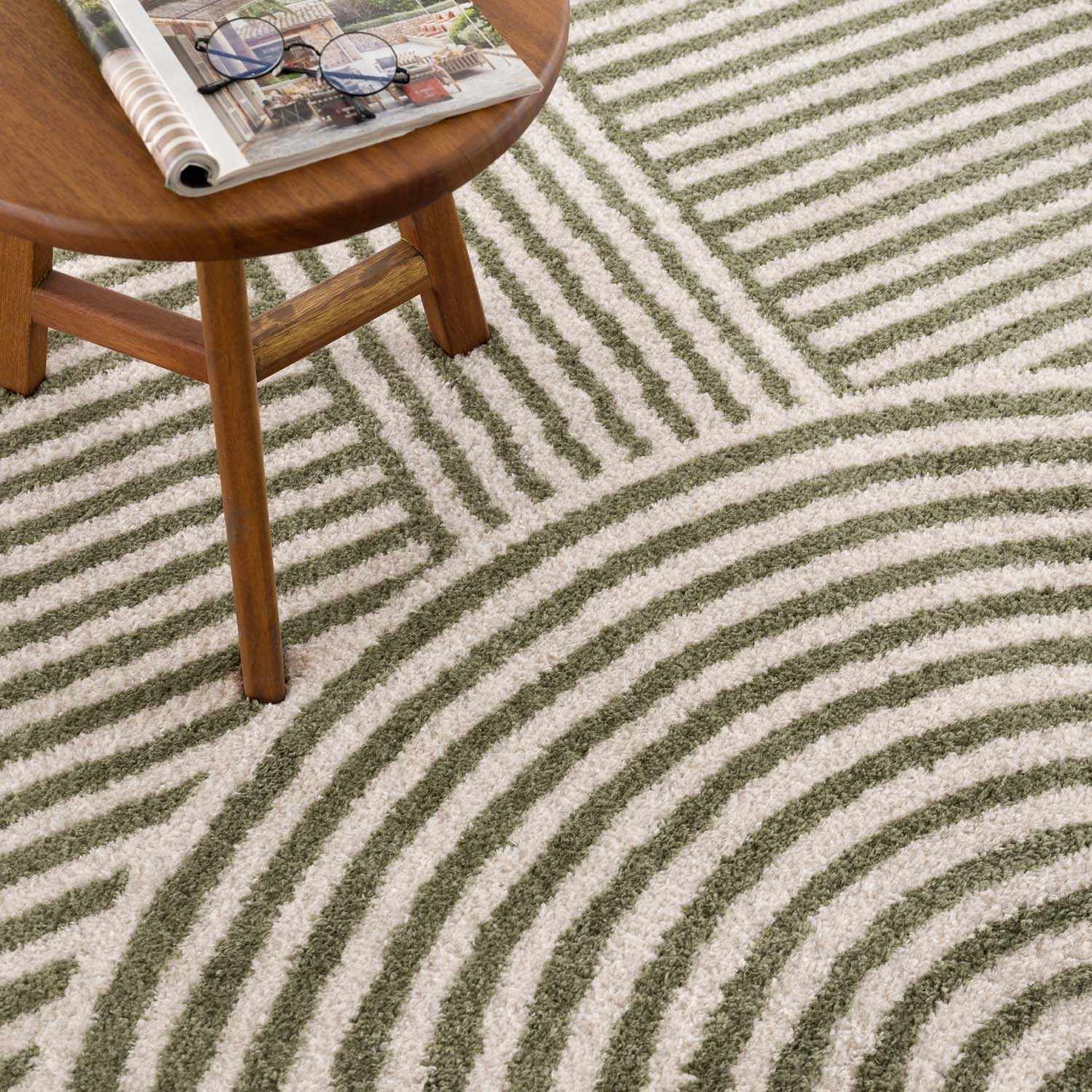 Allard Green Washable Area Rug - Image 10