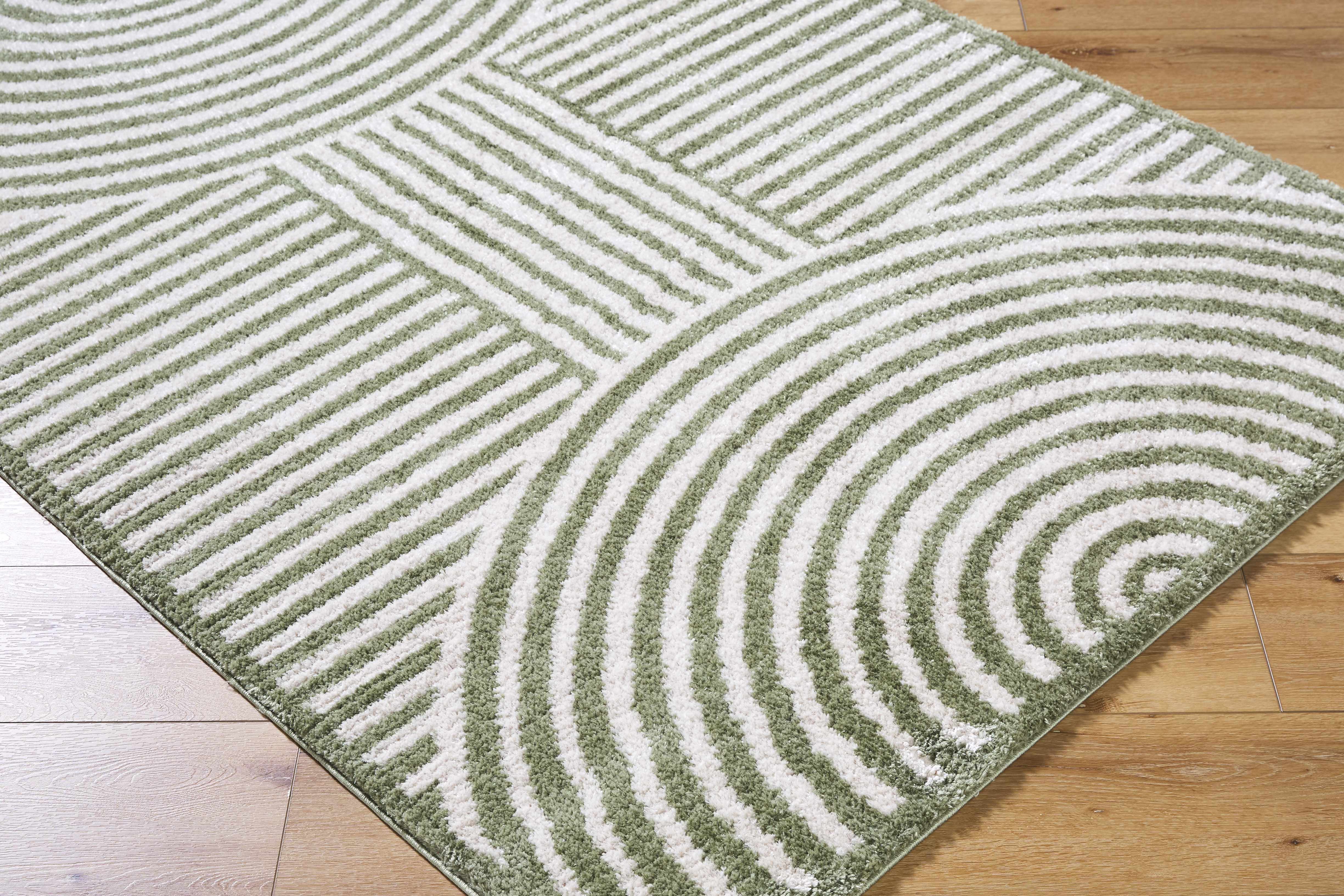 Allard Green Washable Area Rug - Image 11
