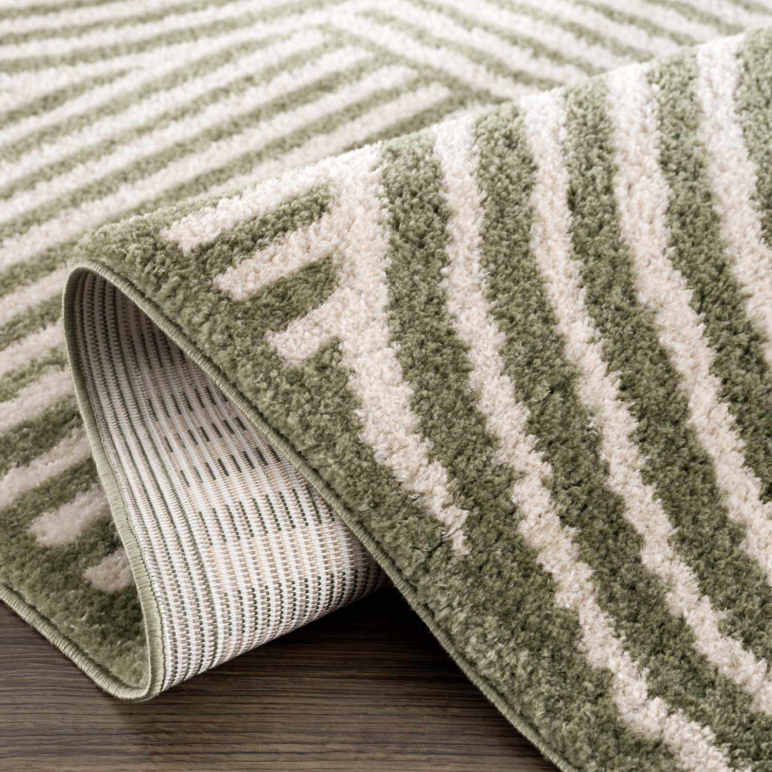 Allard Green Washable Area Rug - Image 5