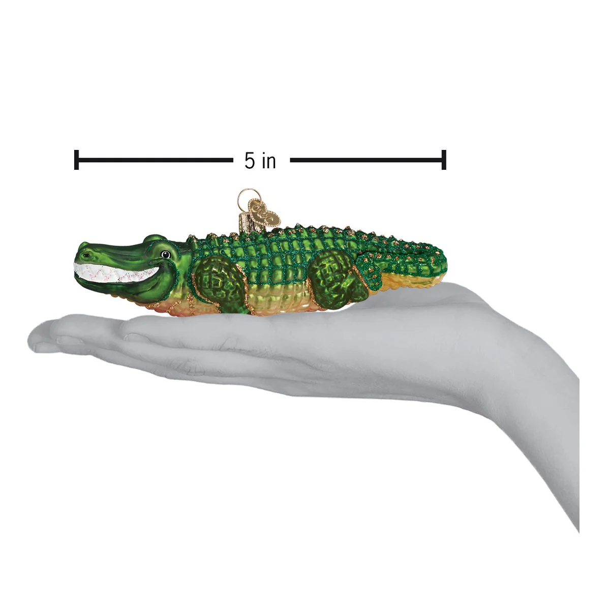 Alligator Ornament by Old World Christmas - Image 4