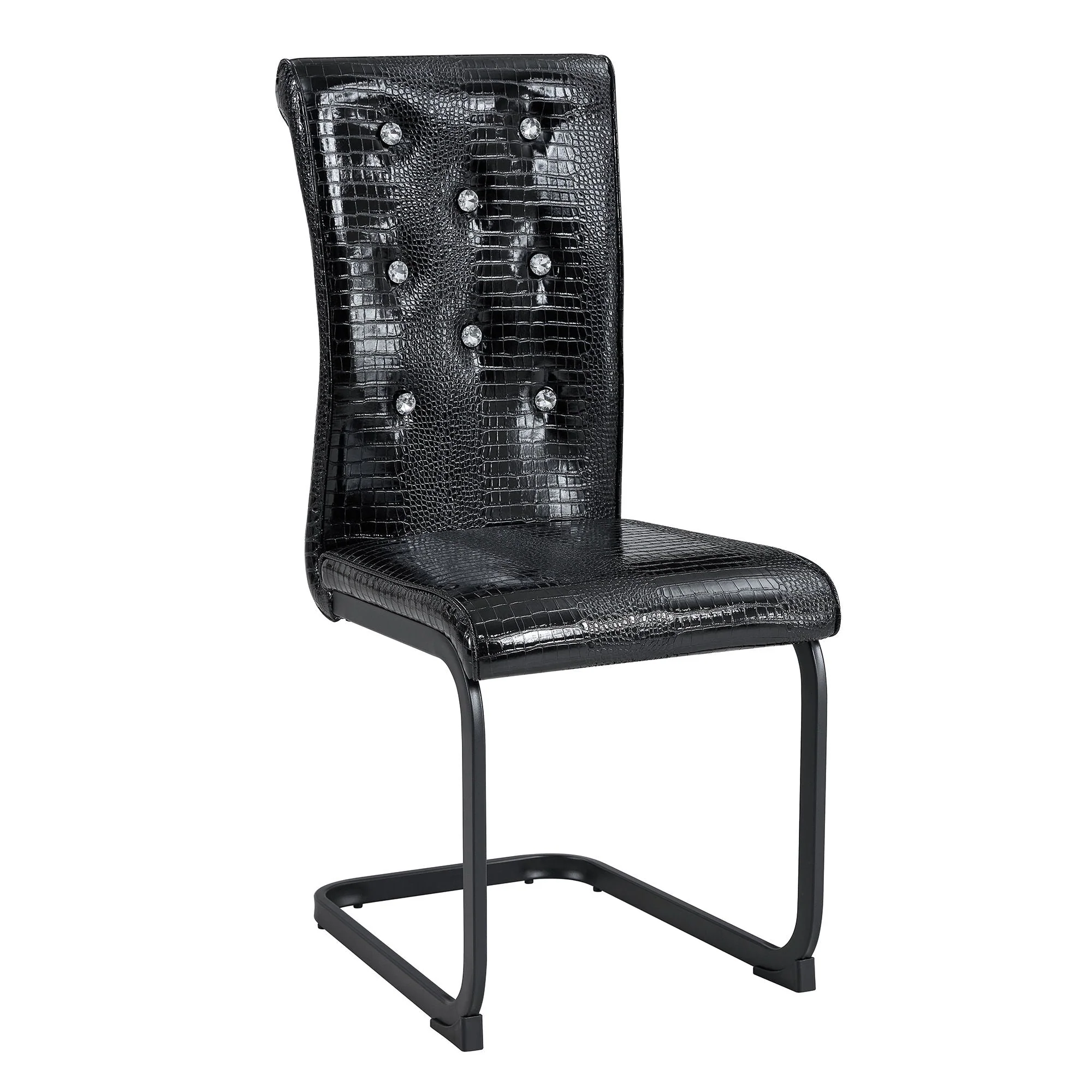Alligator Skin Upholstered Dining Chairs - Image 2