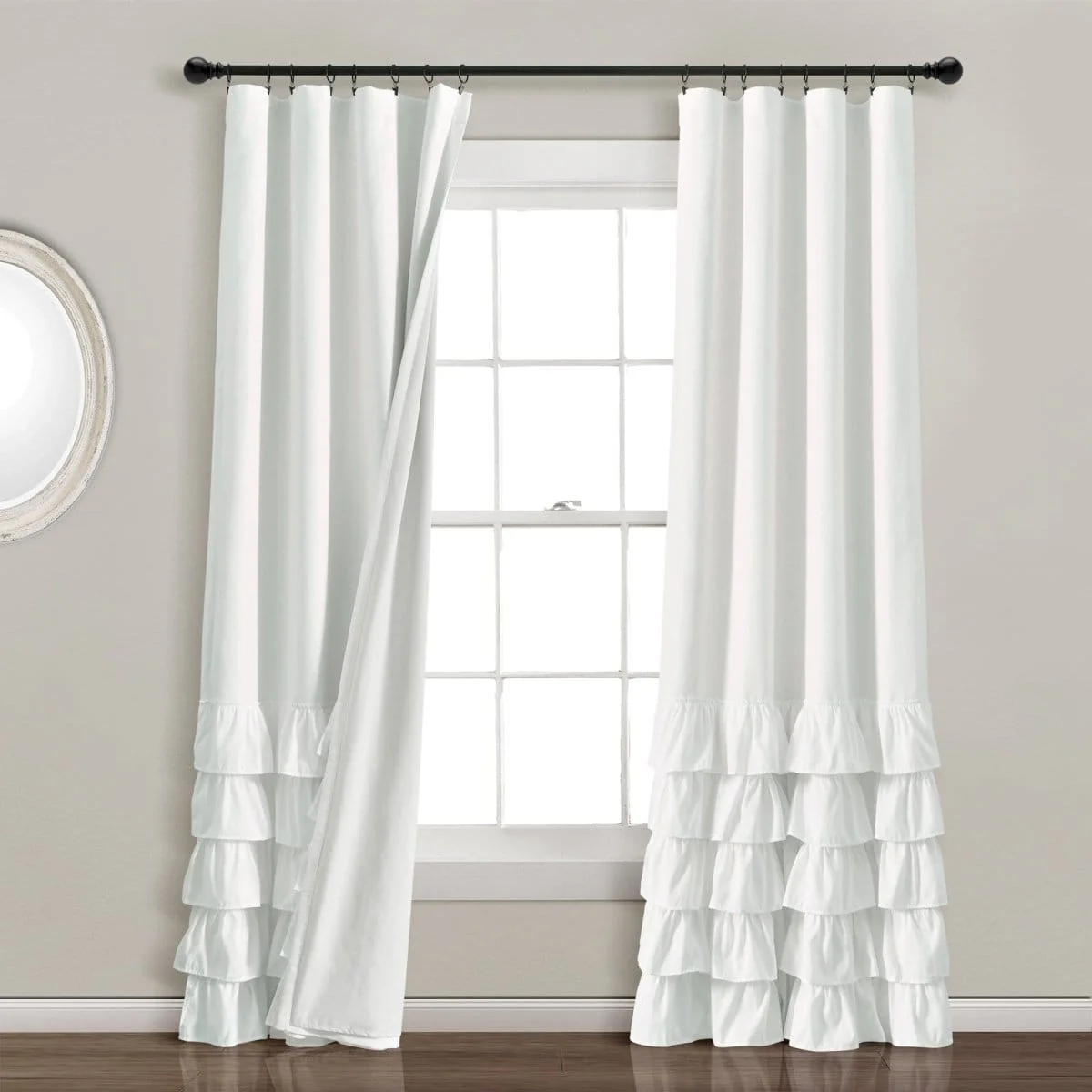 Allison Ruffle 100% Blackout Window Curtain Panel - Image 11