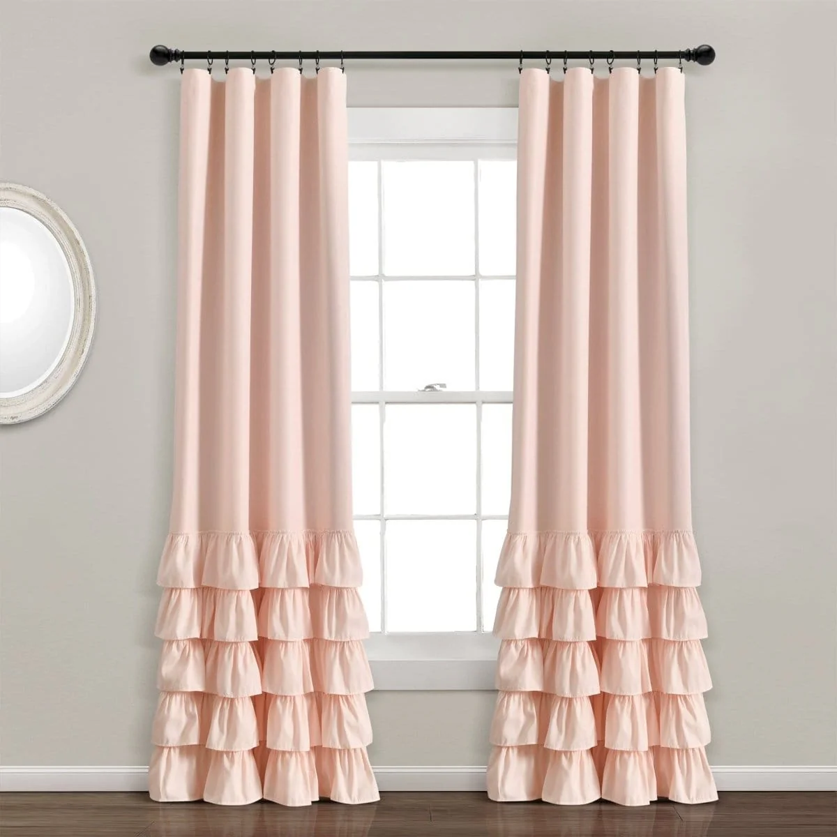 Allison Ruffle 100% Blackout Window Curtain Panel - Image 2