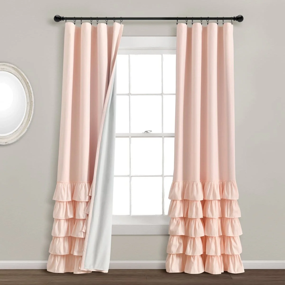 Allison Ruffle 100% Blackout Window Curtain Panel - Image 4