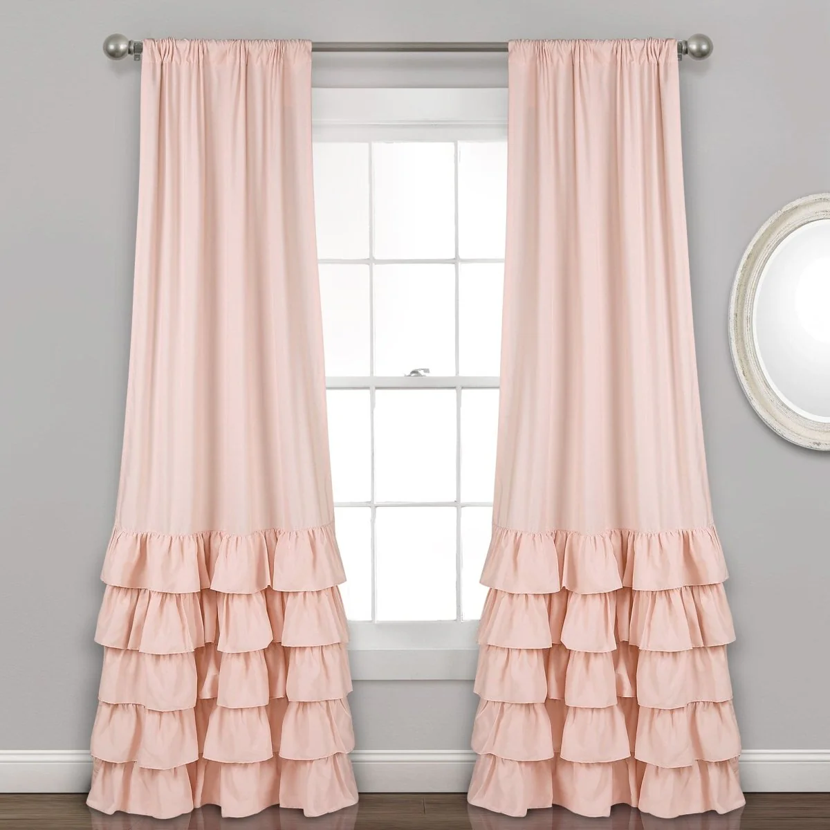 Allison Ruffle Curtain Set - Image 2
