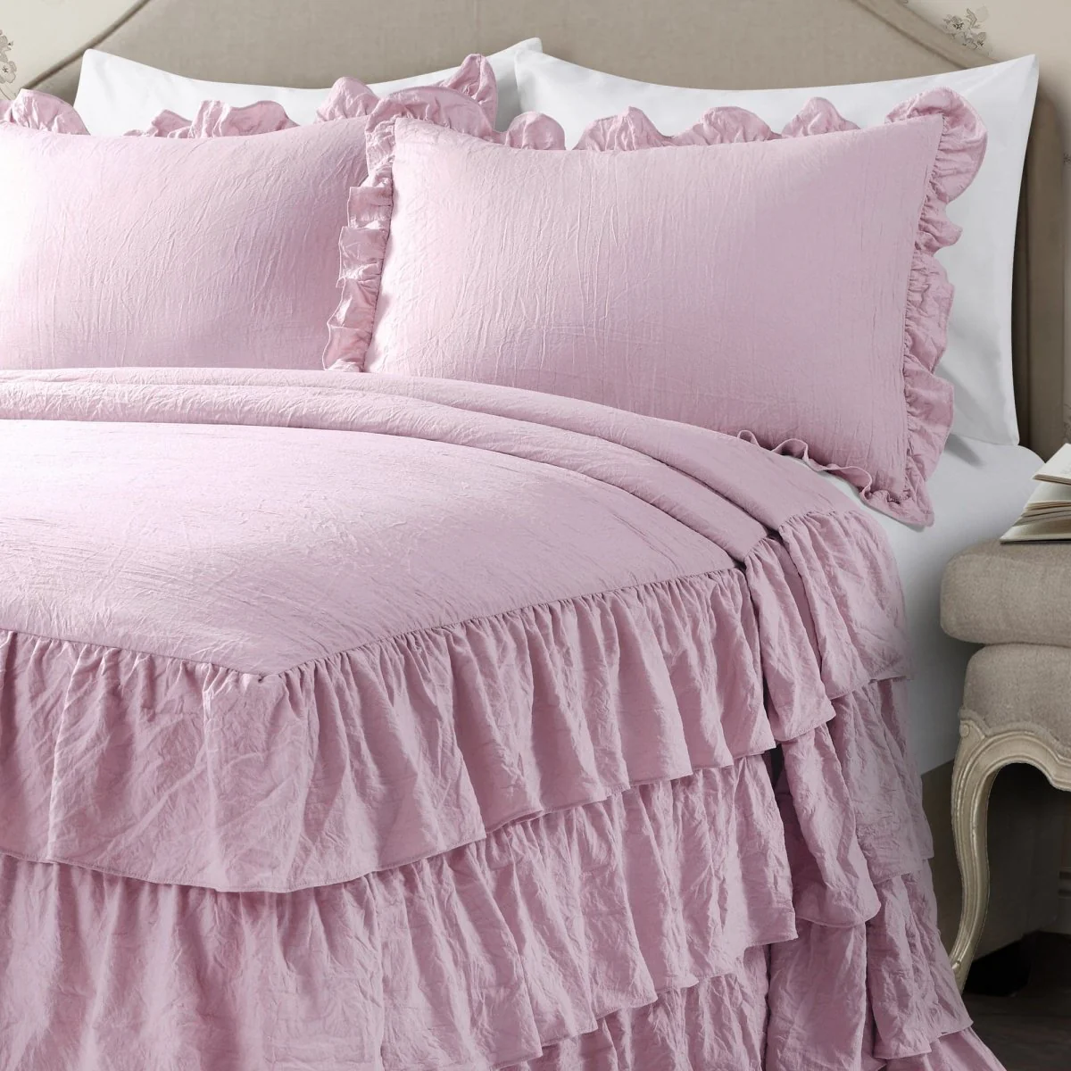 Allison Ruffle Skirt Bedspread Set - Image 16