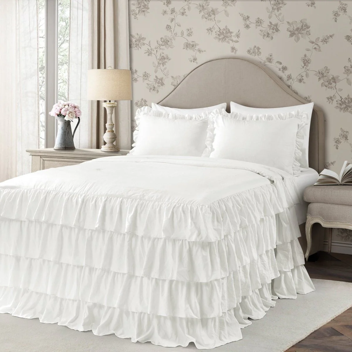 Allison Ruffle Skirt Bedspread Set - Image 2