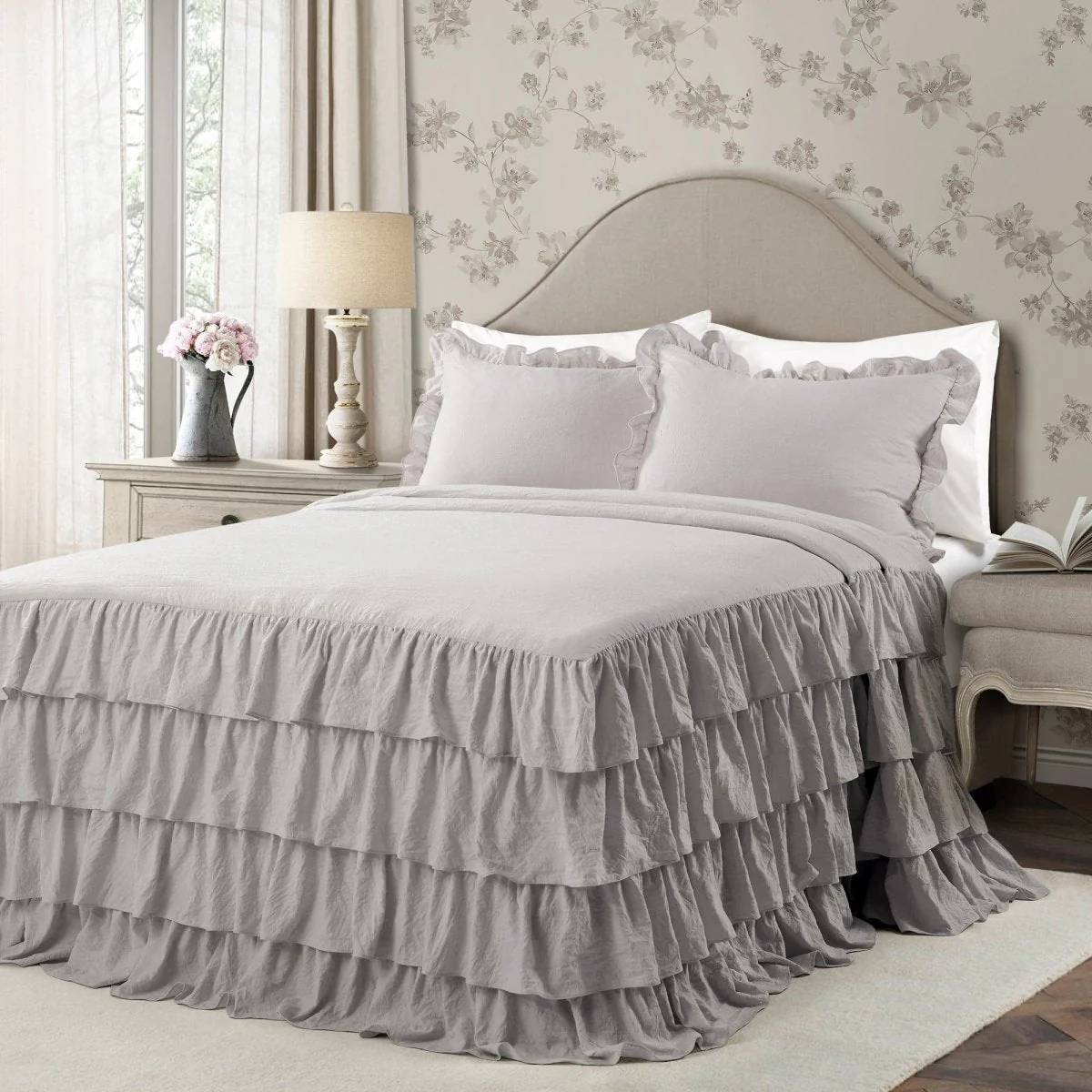 Allison Ruffle Skirt Bedspread Set - Image 21