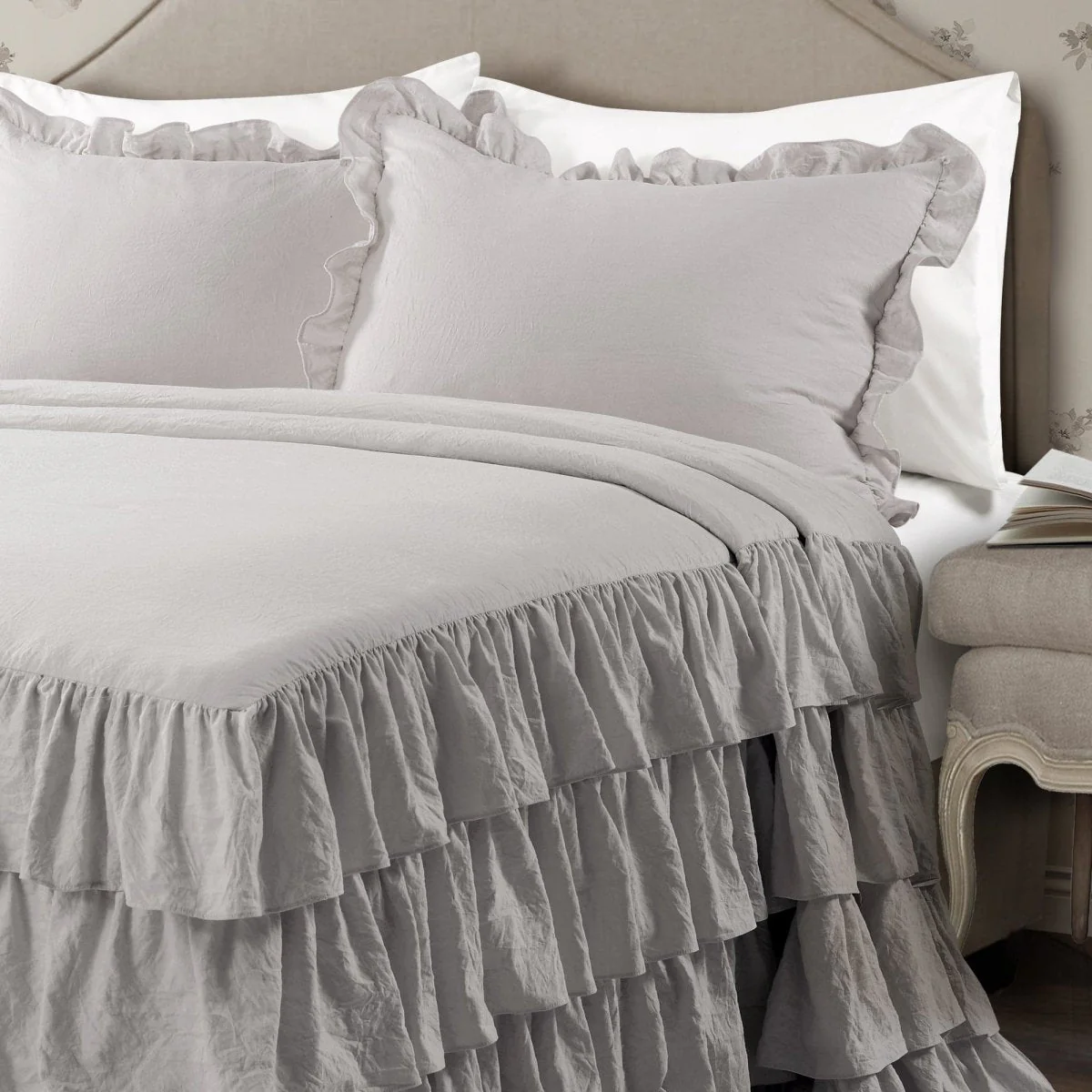 Allison Ruffle Skirt Bedspread Set - Image 22