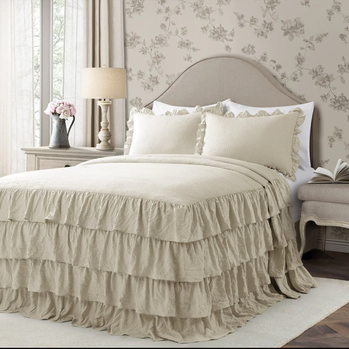 Allison Ruffle Skirt Bedspread Set - Image 27