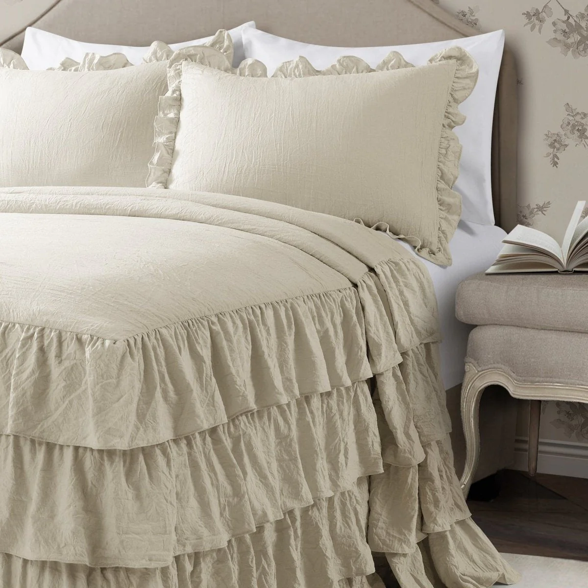 Allison Ruffle Skirt Bedspread Set - Image 28