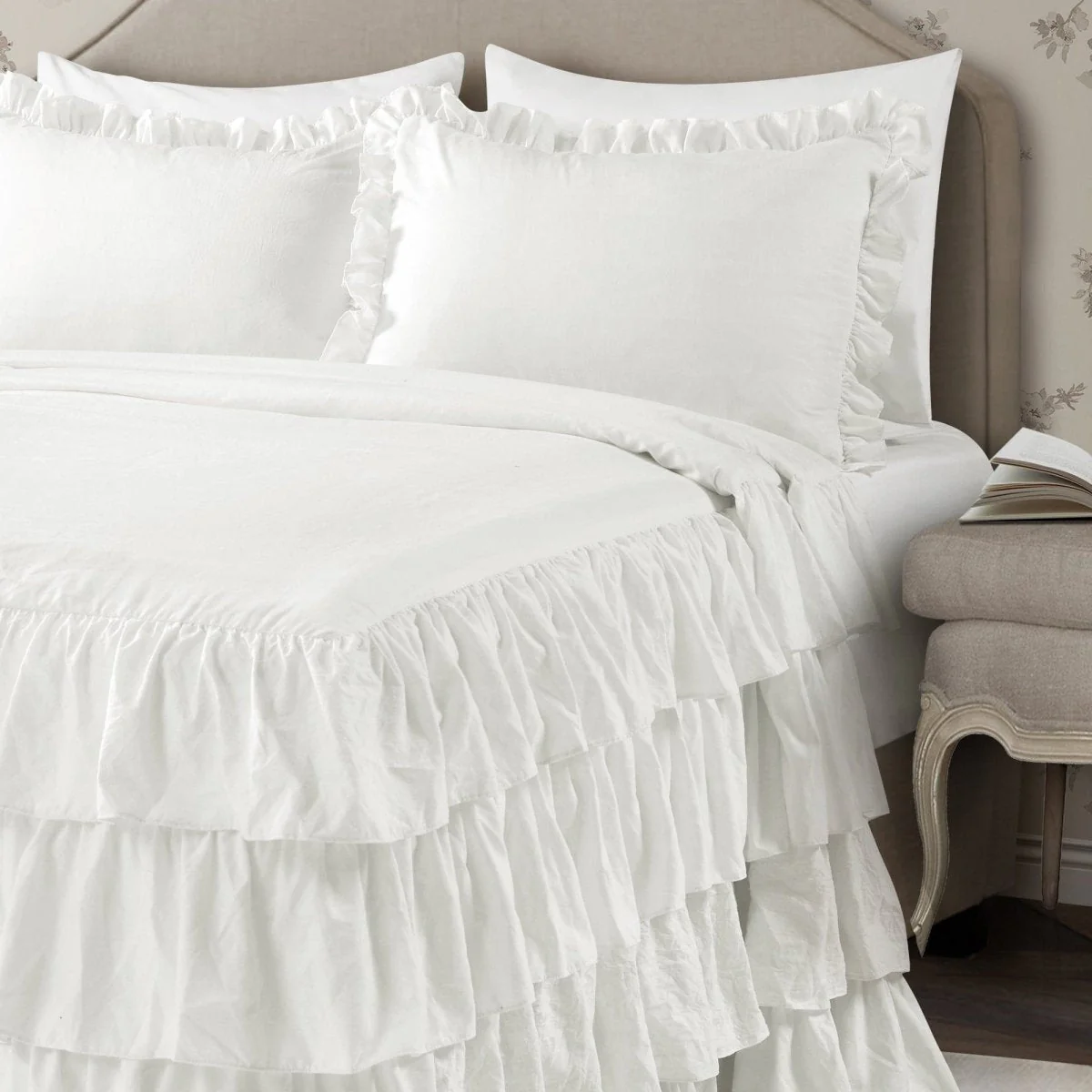 Allison Ruffle Skirt Bedspread Set - Image 4