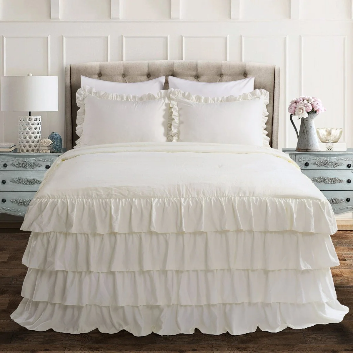 Allison Ruffle Skirt Bedspread Set - Image 49