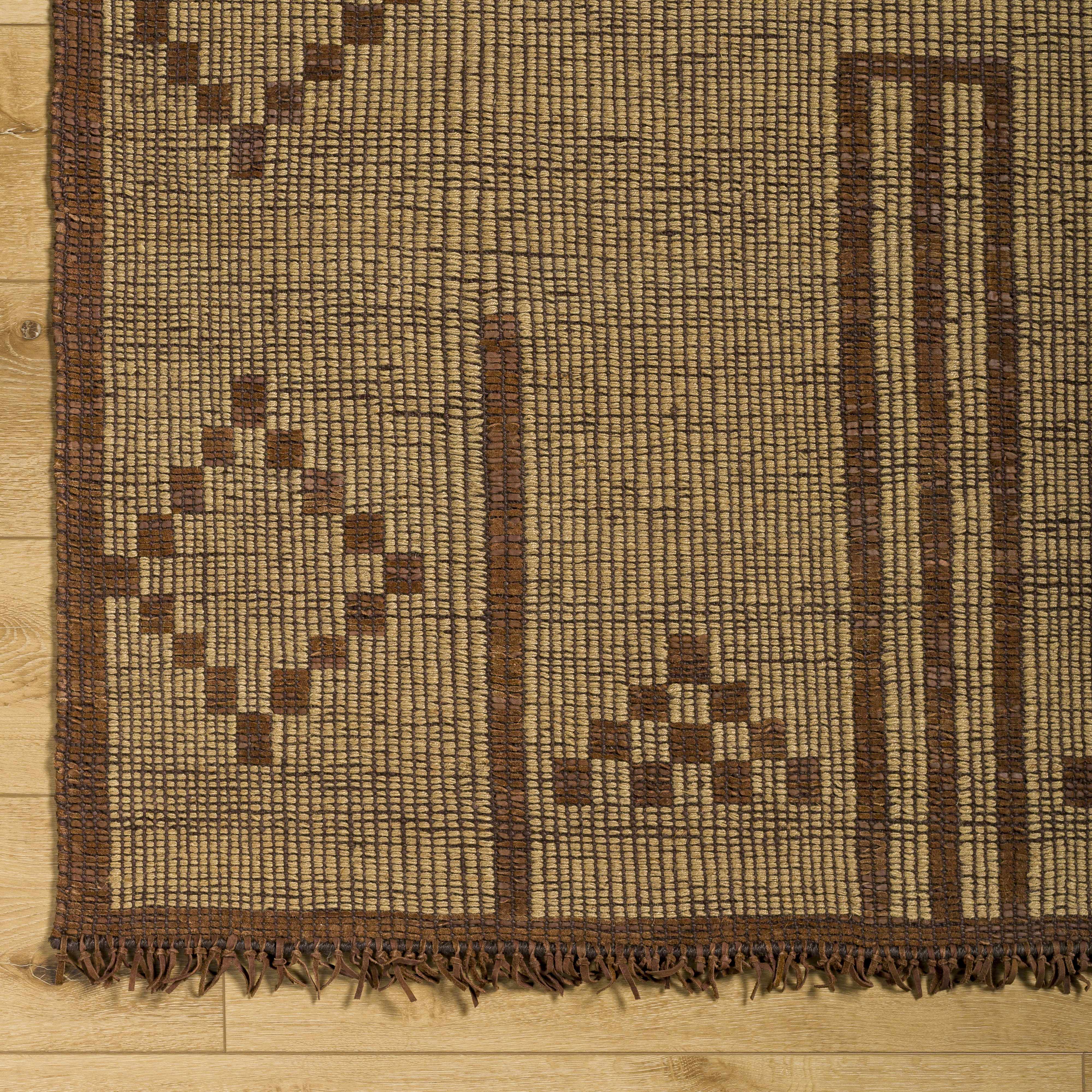 Almis Jute & Leather Rug - Clearance - Image 10