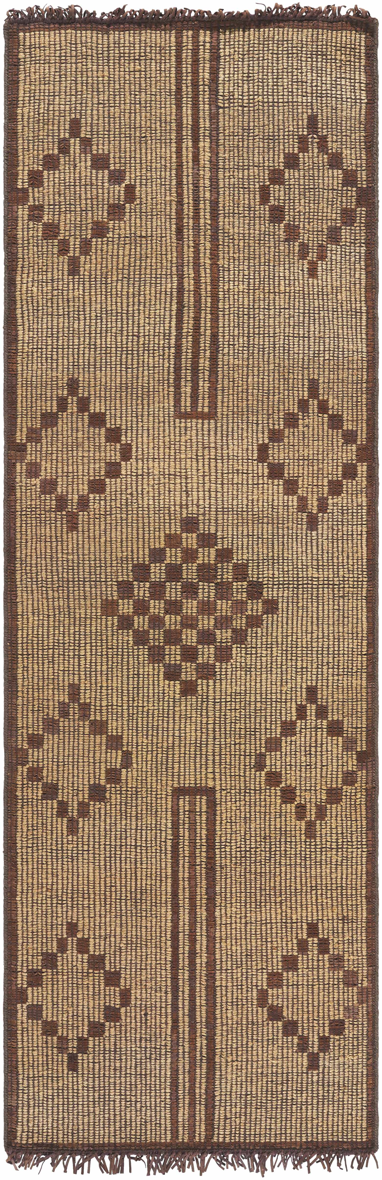 Almis Jute & Leather Rug - Clearance - Image 7