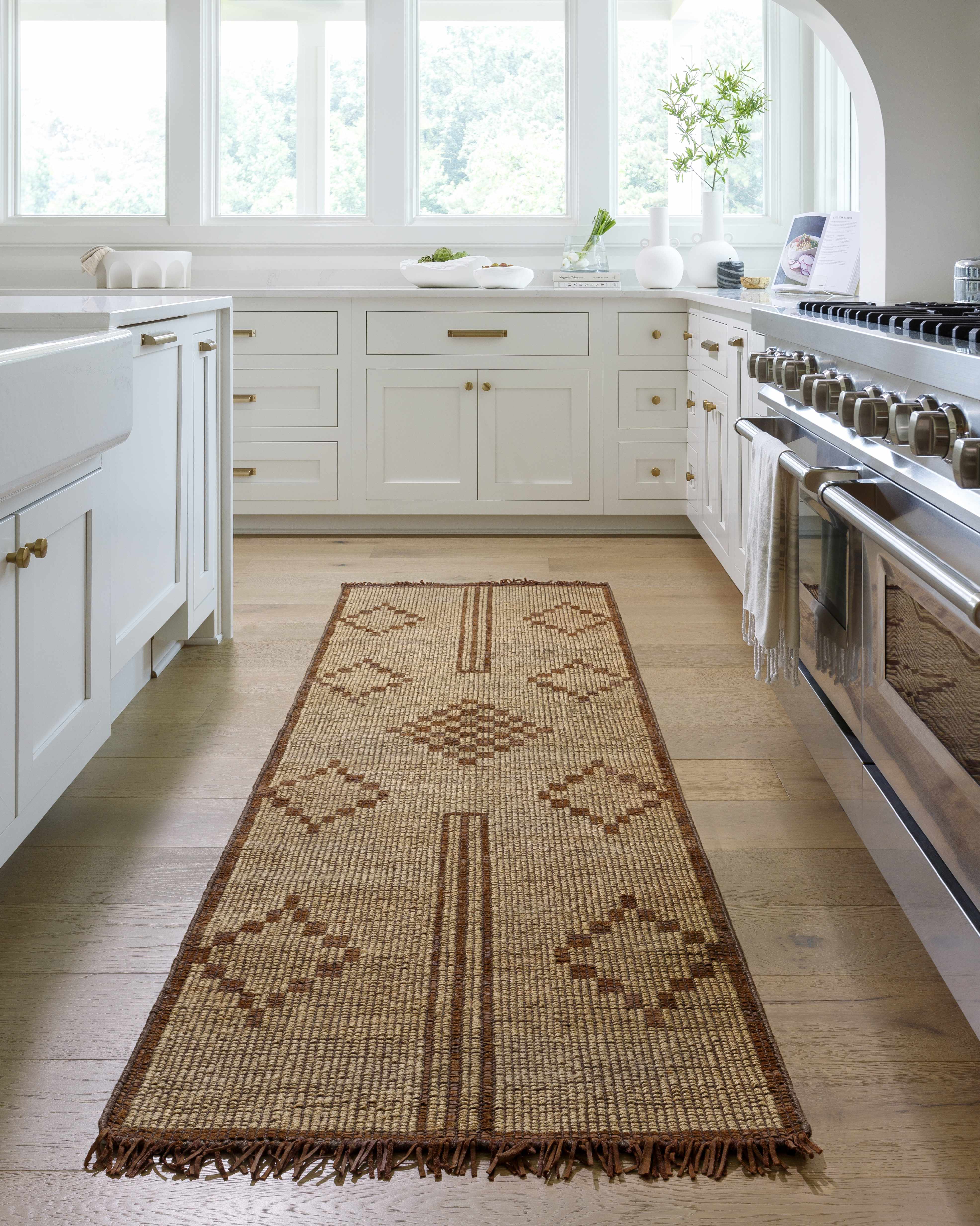 Almis Jute & Leather Rug - Clearance - Image 8