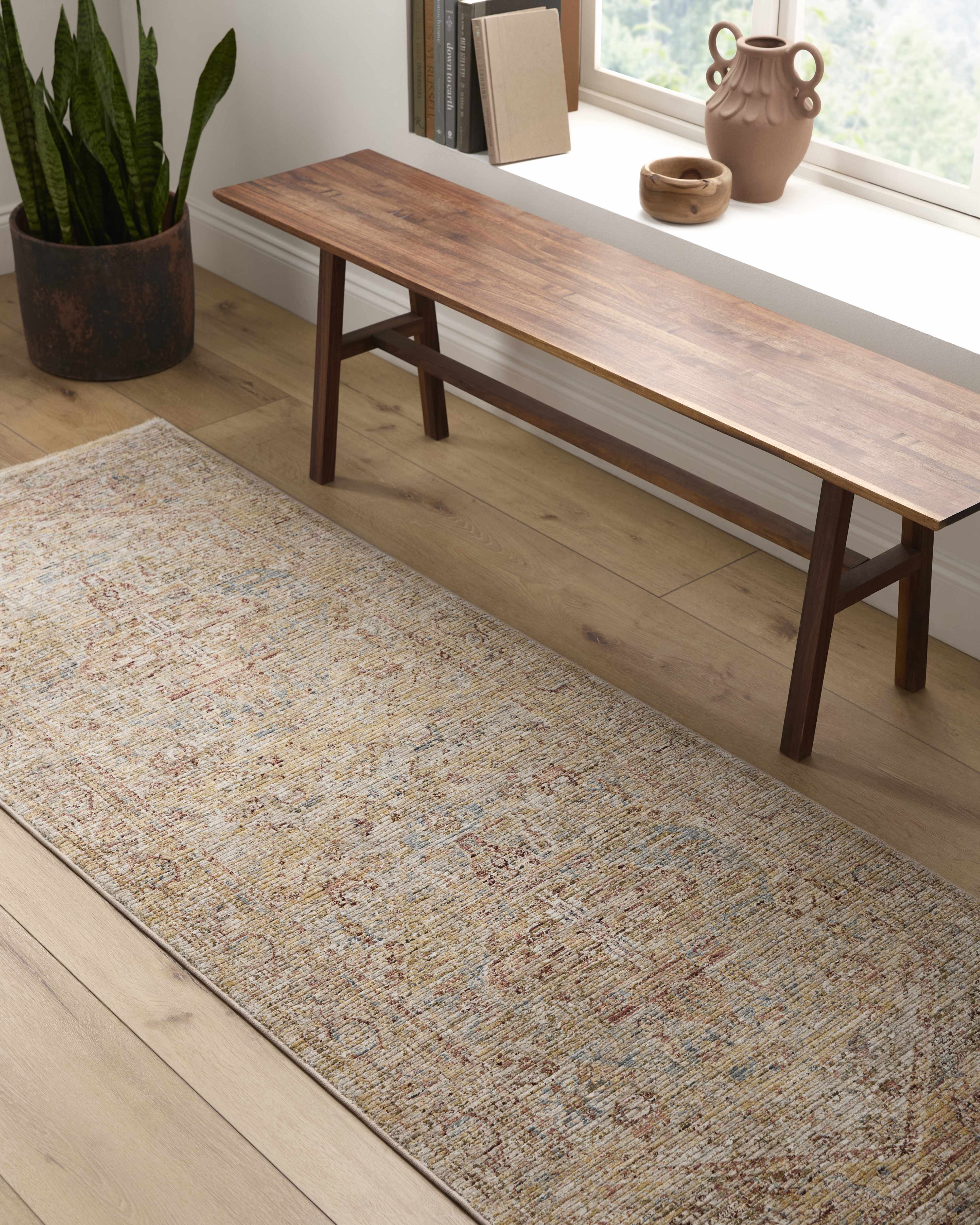 Alois Rust Rich Textured Traditional Rug - Image 10