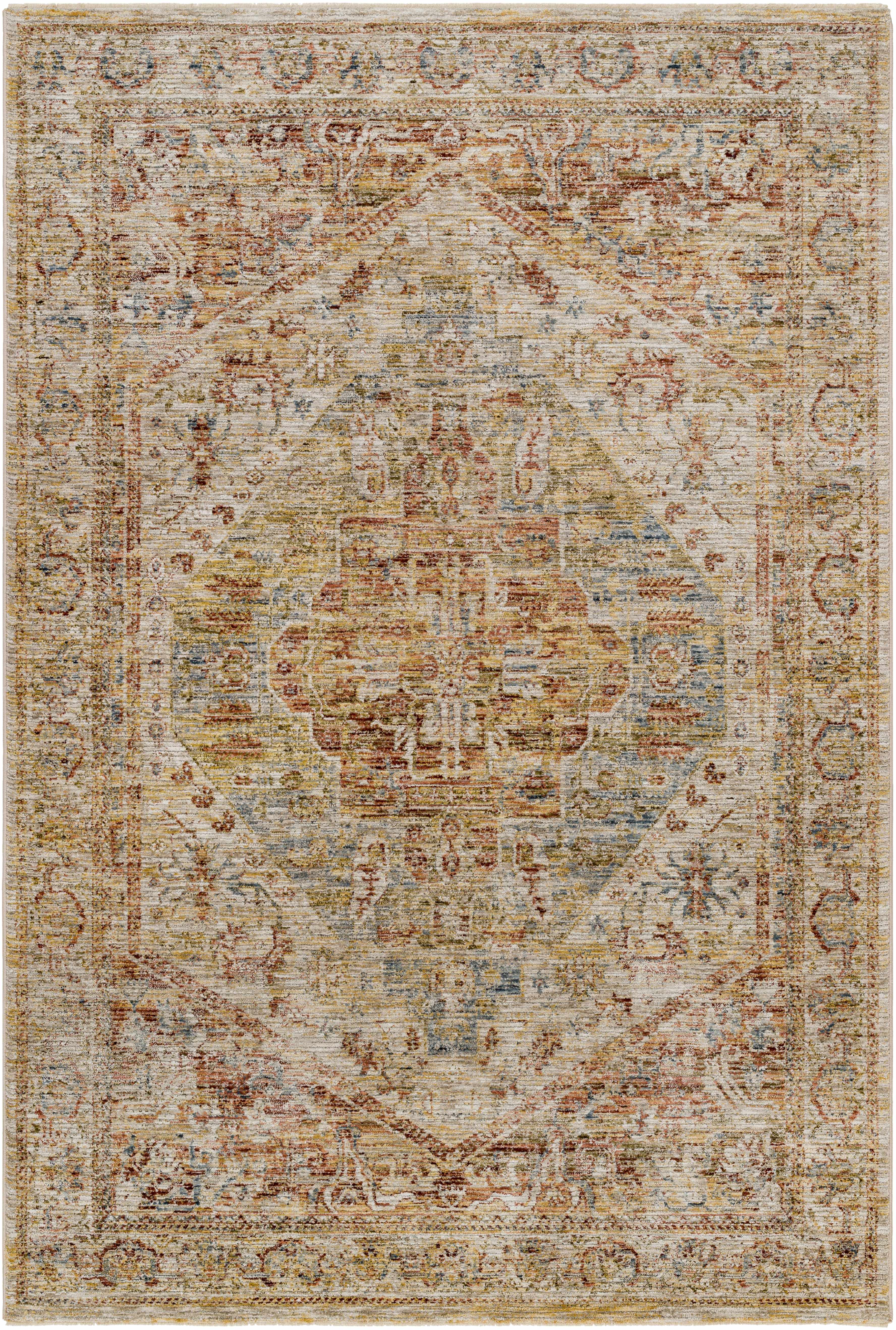 Alois Rust Rich Textured Traditional Rug - Image 12