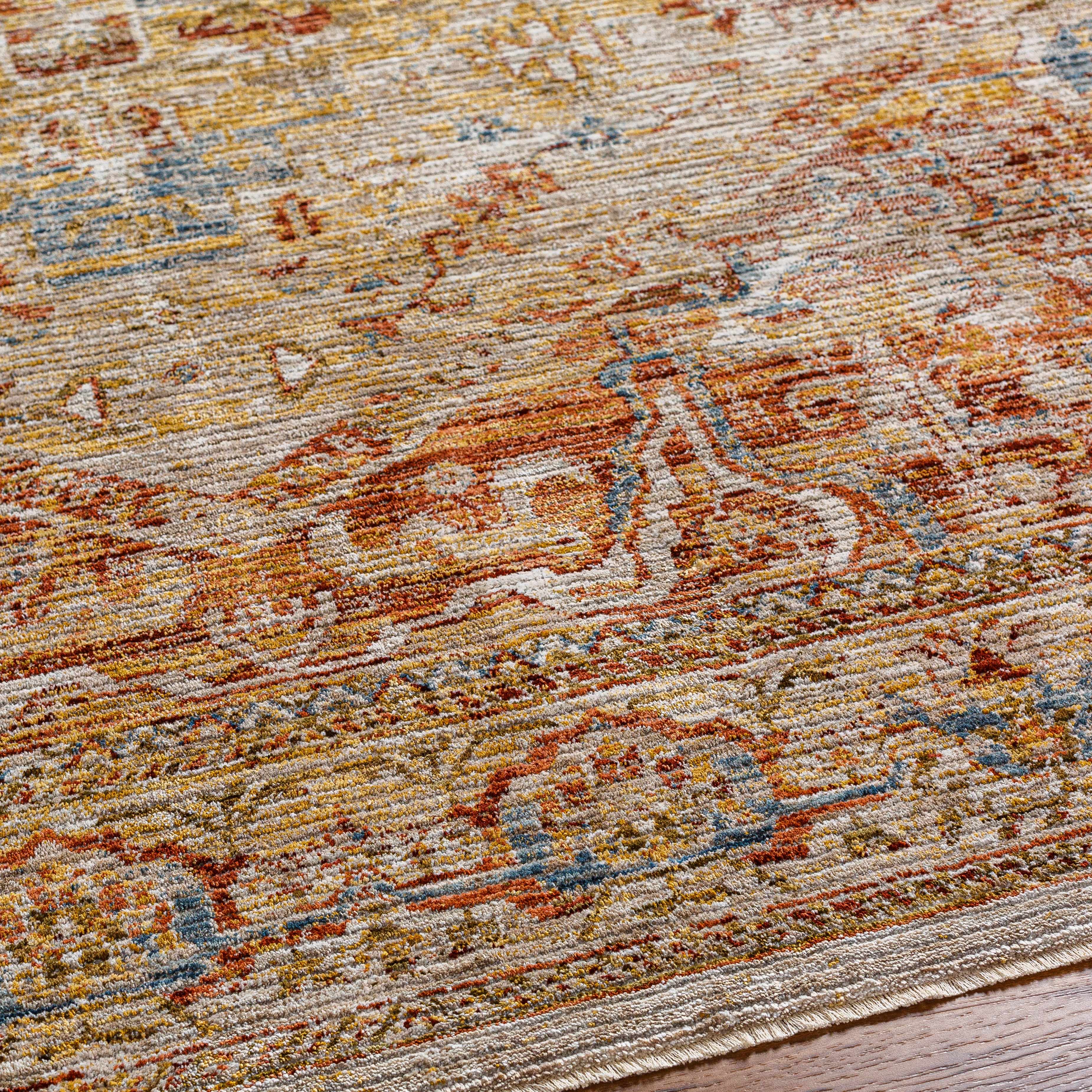 Alois Rust Rich Textured Traditional Rug - Image 6