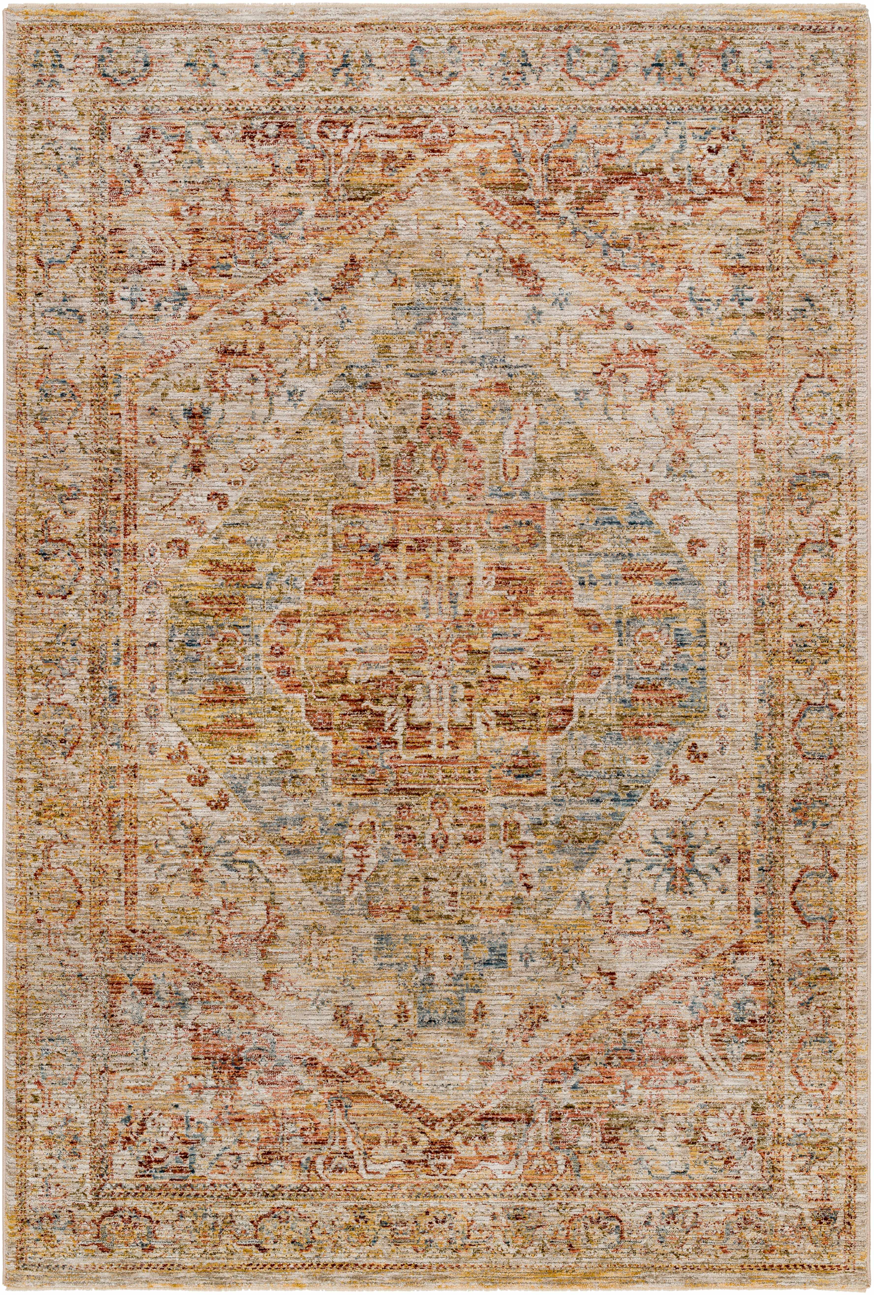Alois Rust Rich Textured Traditional Rug - Image 8