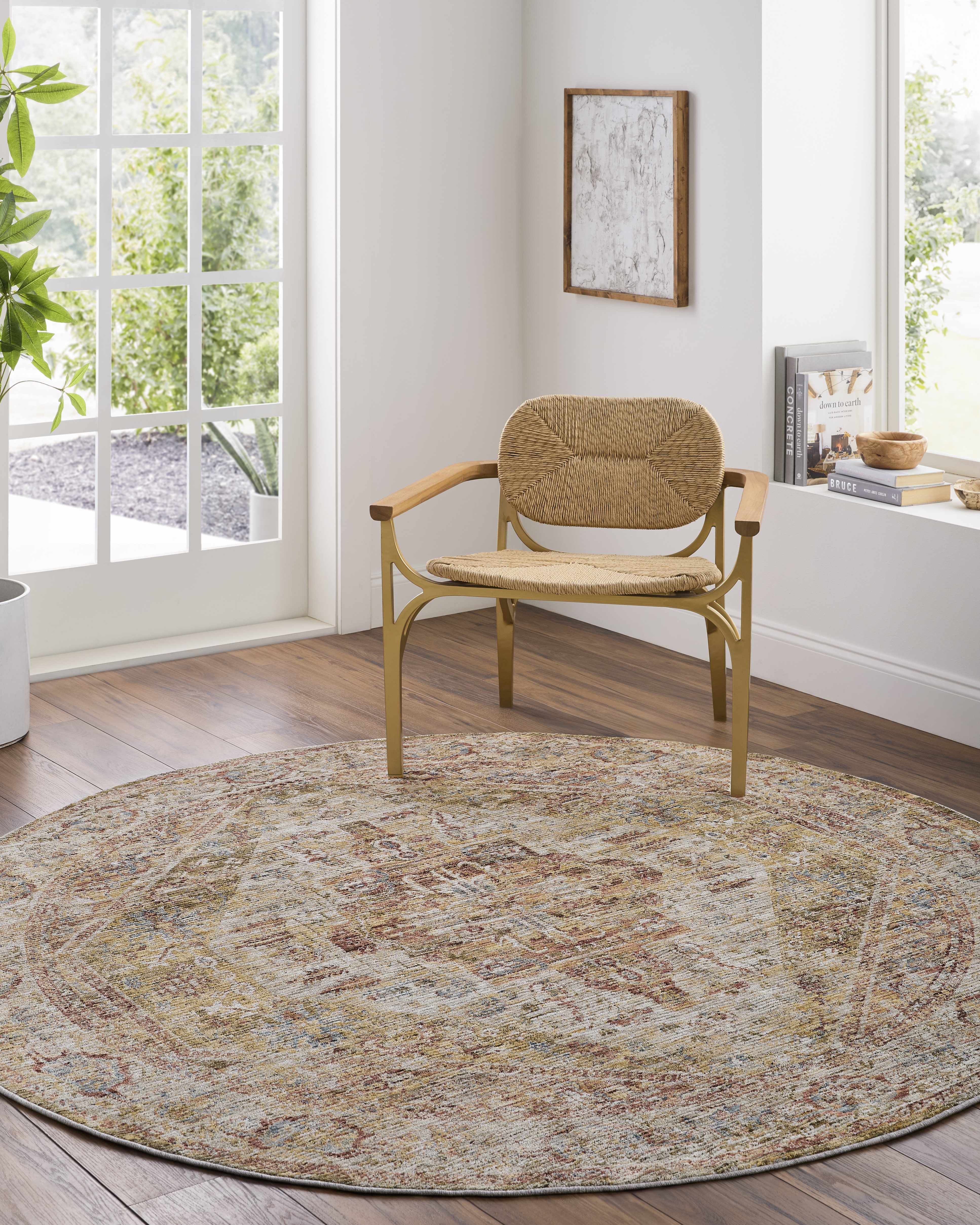Alois Tan Rich Textured Traditional Rug - Image 11
