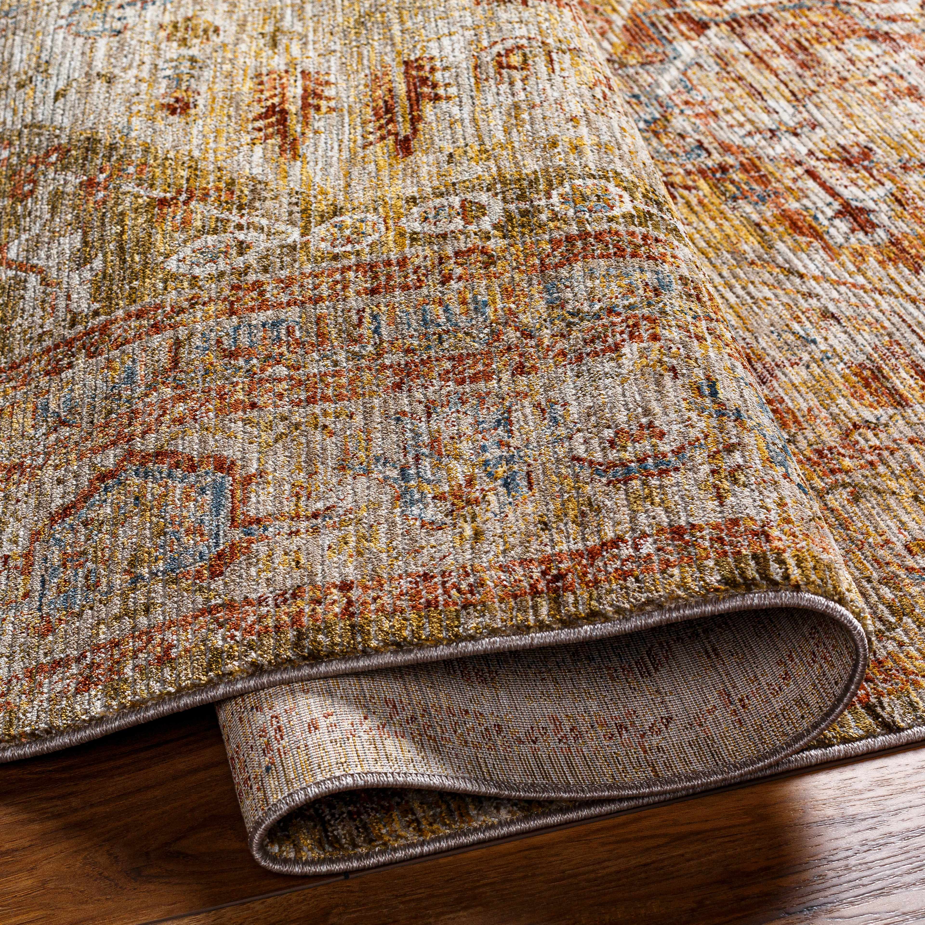 Alois Tan Rich Textured Traditional Rug - Image 5