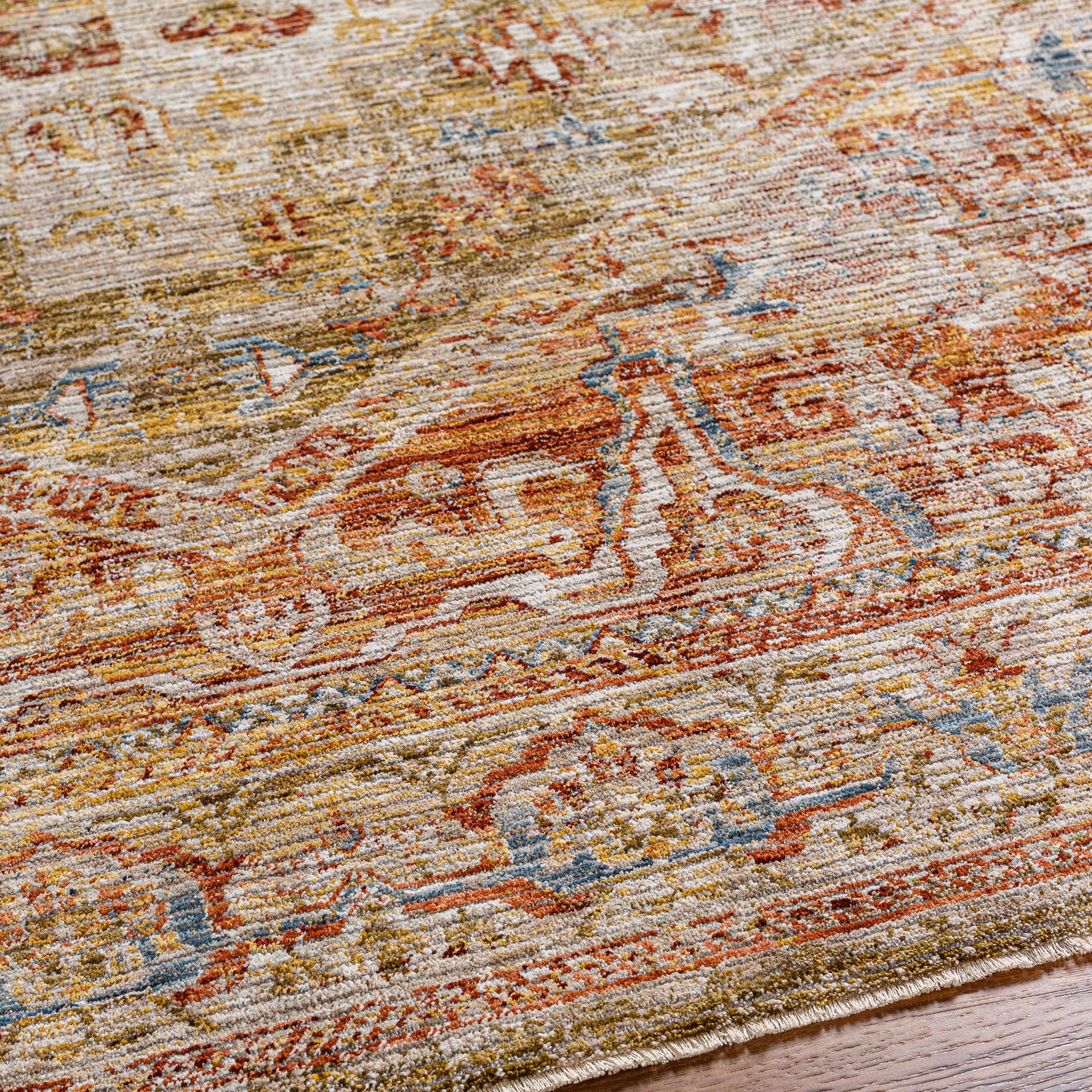 Alois Tan Rich Textured Traditional Rug - Image 6