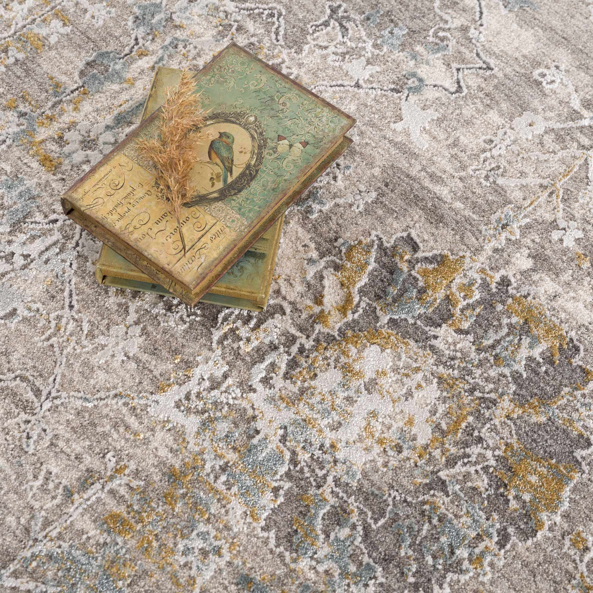 Alroy Textured Rug with Fringes - Image 11