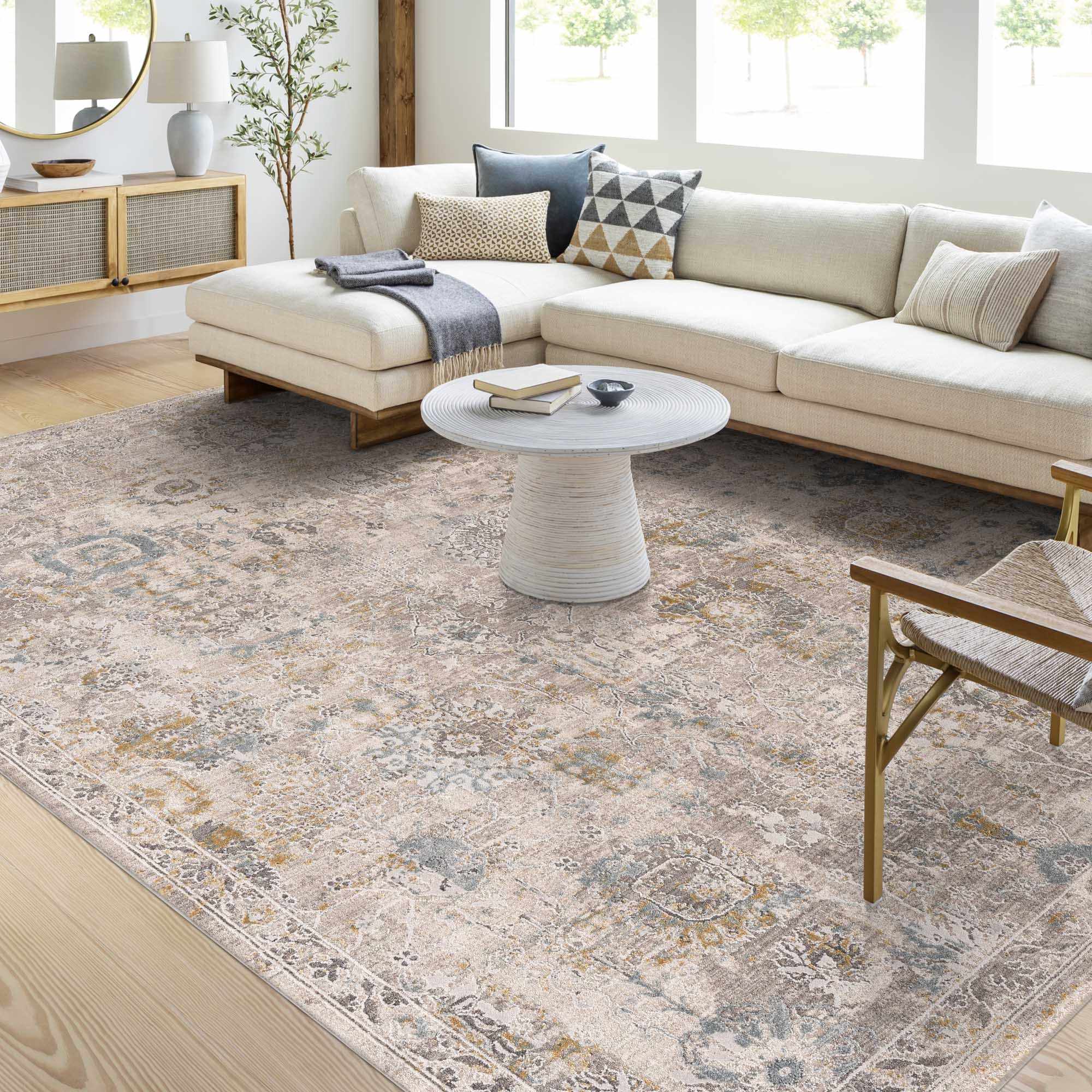Alroy Textured Rug with Fringes - Image 2