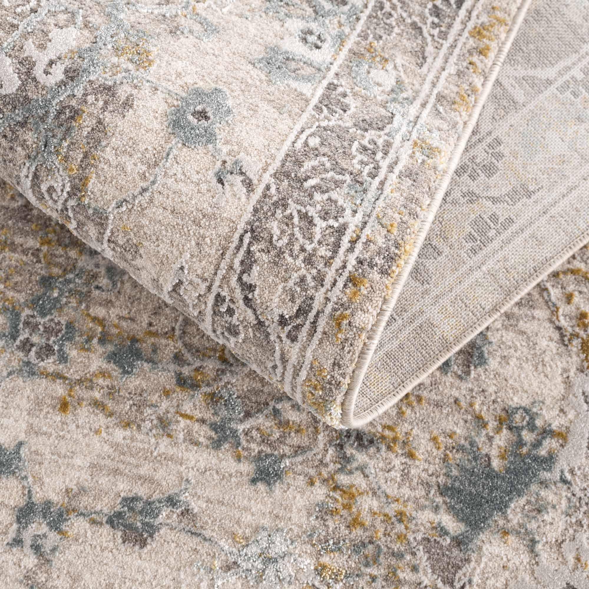 Alroy Textured Rug with Fringes - Image 6