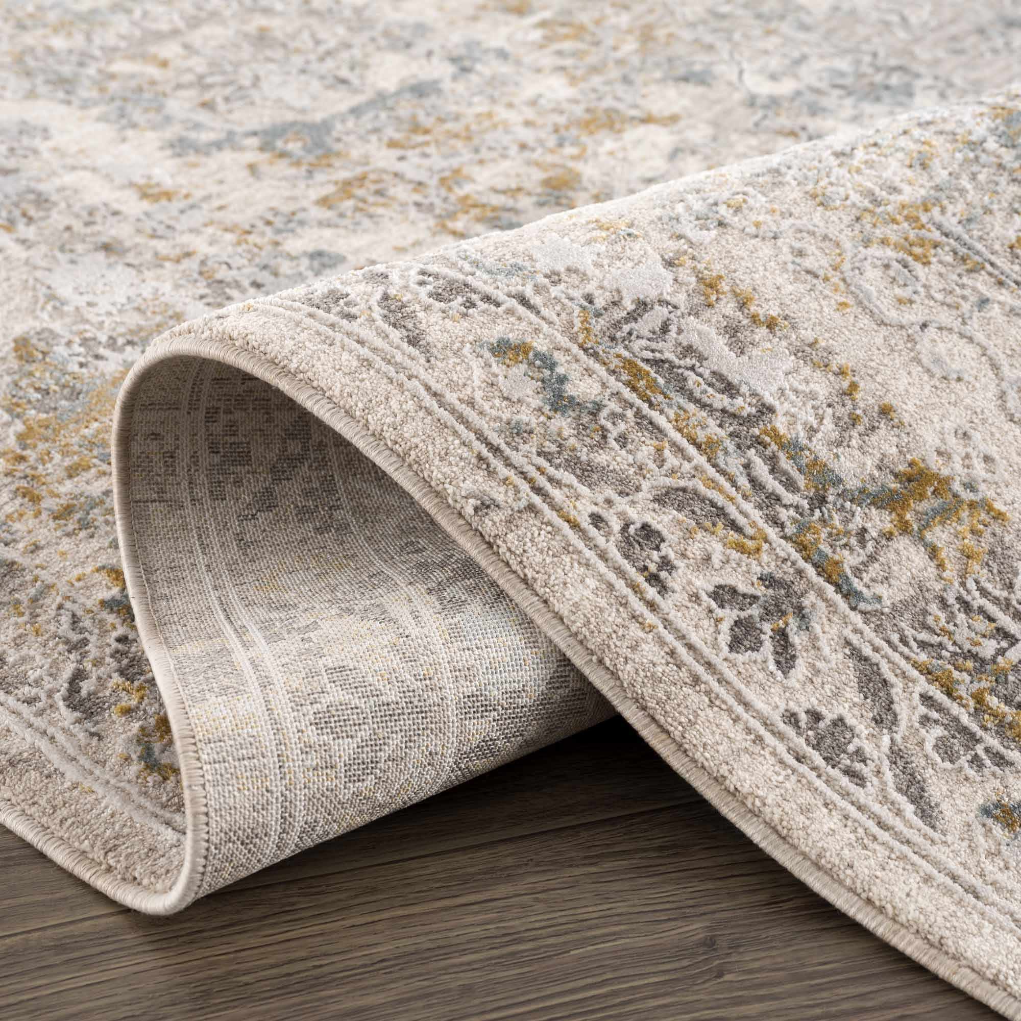 Alroy Textured Rug with Fringes - Image 7