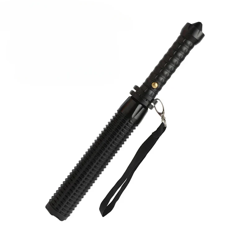 Aluminum Alloy LED Flashlight with Telescopic Handle and Zoom Beam Function
