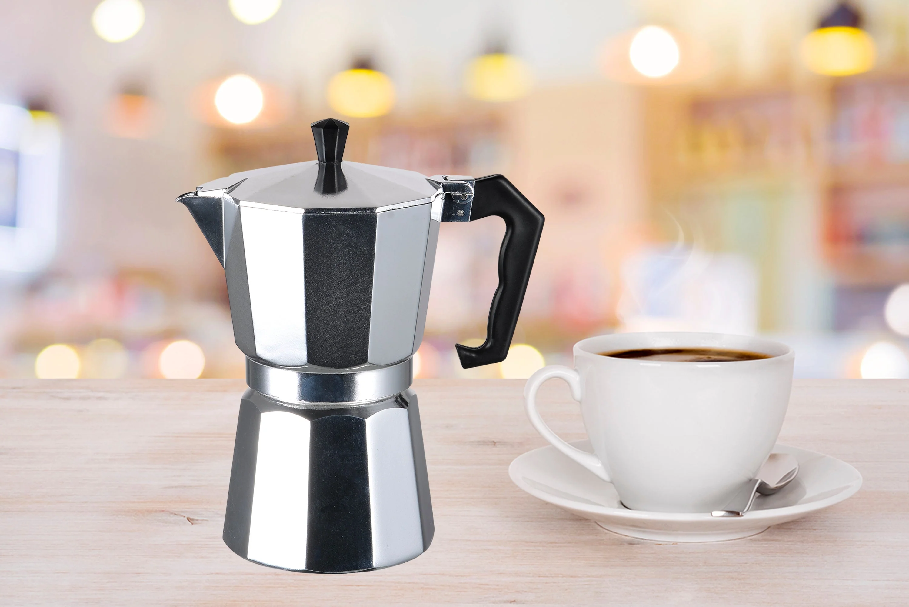 Aluminum Coffee Maker - 4 Sizes - Image 12